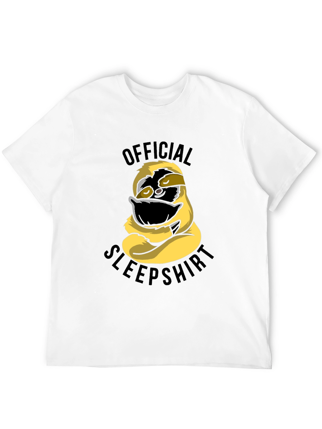 Black Official Sleepshirt Funny Sloth T-Shirt view 12