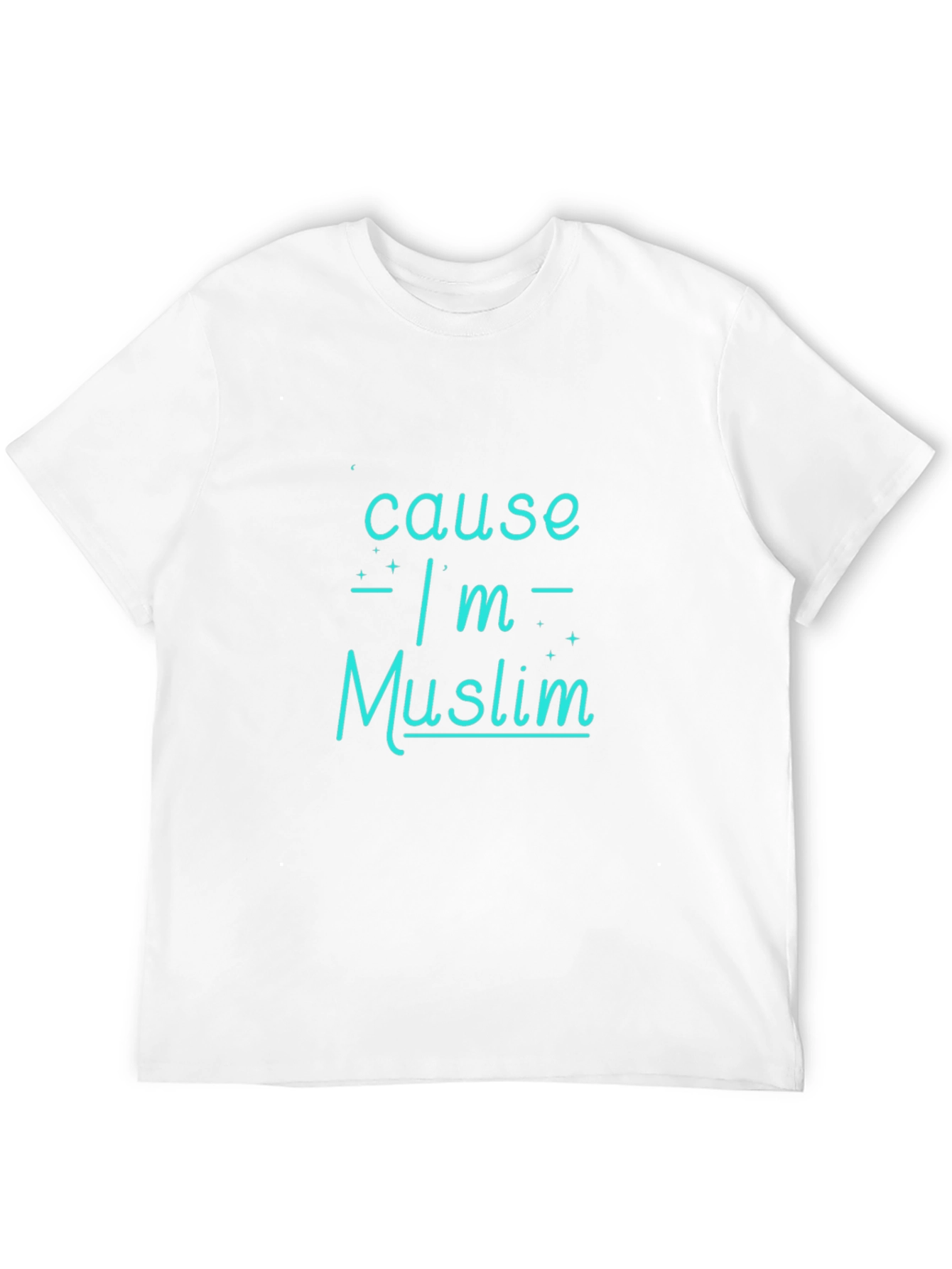 Black Cause I'm Muslim Tee - Black T-Shirt view 12