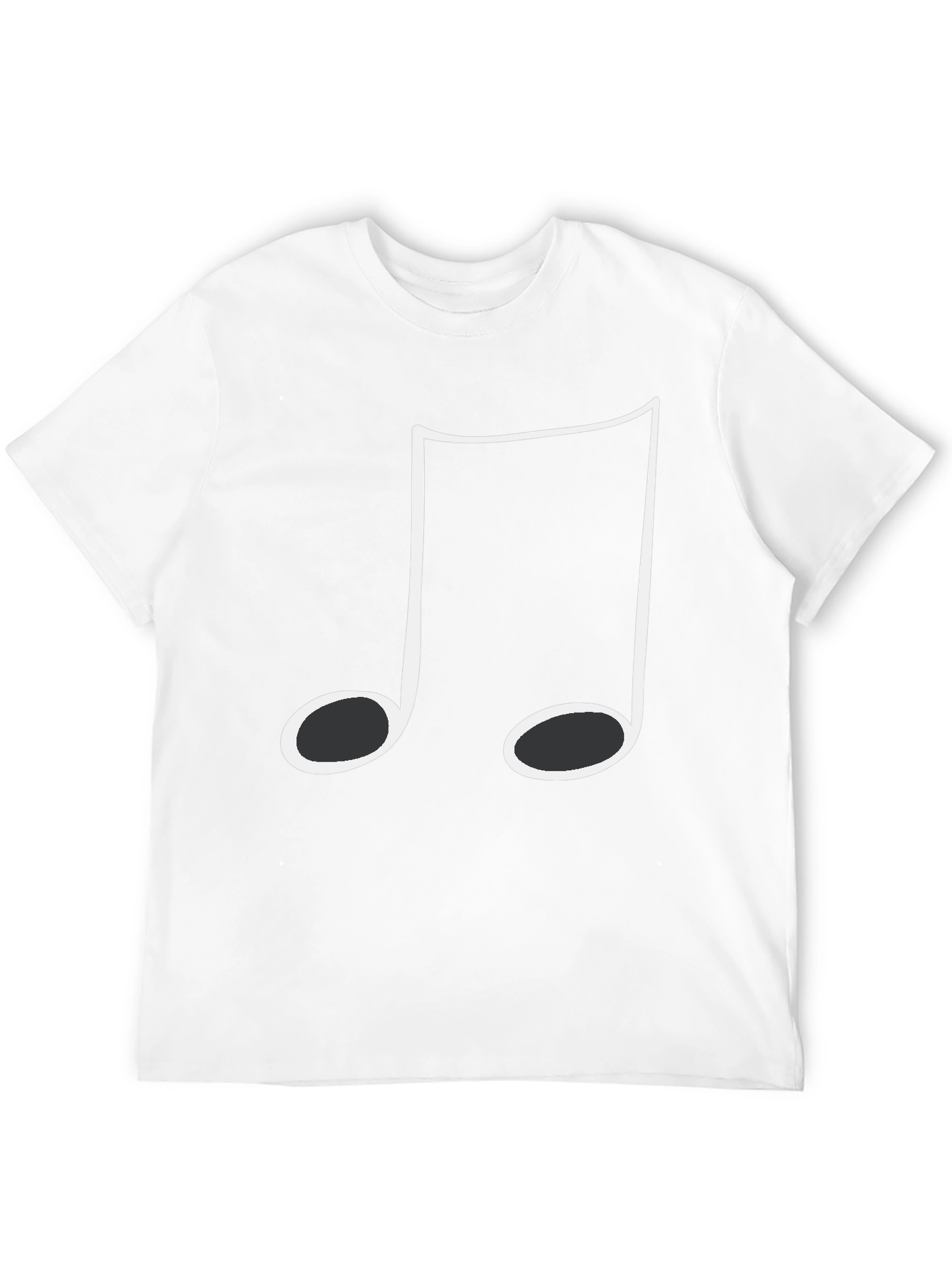 Black Music Note Graphic T-Shirt - Casual Style view 12