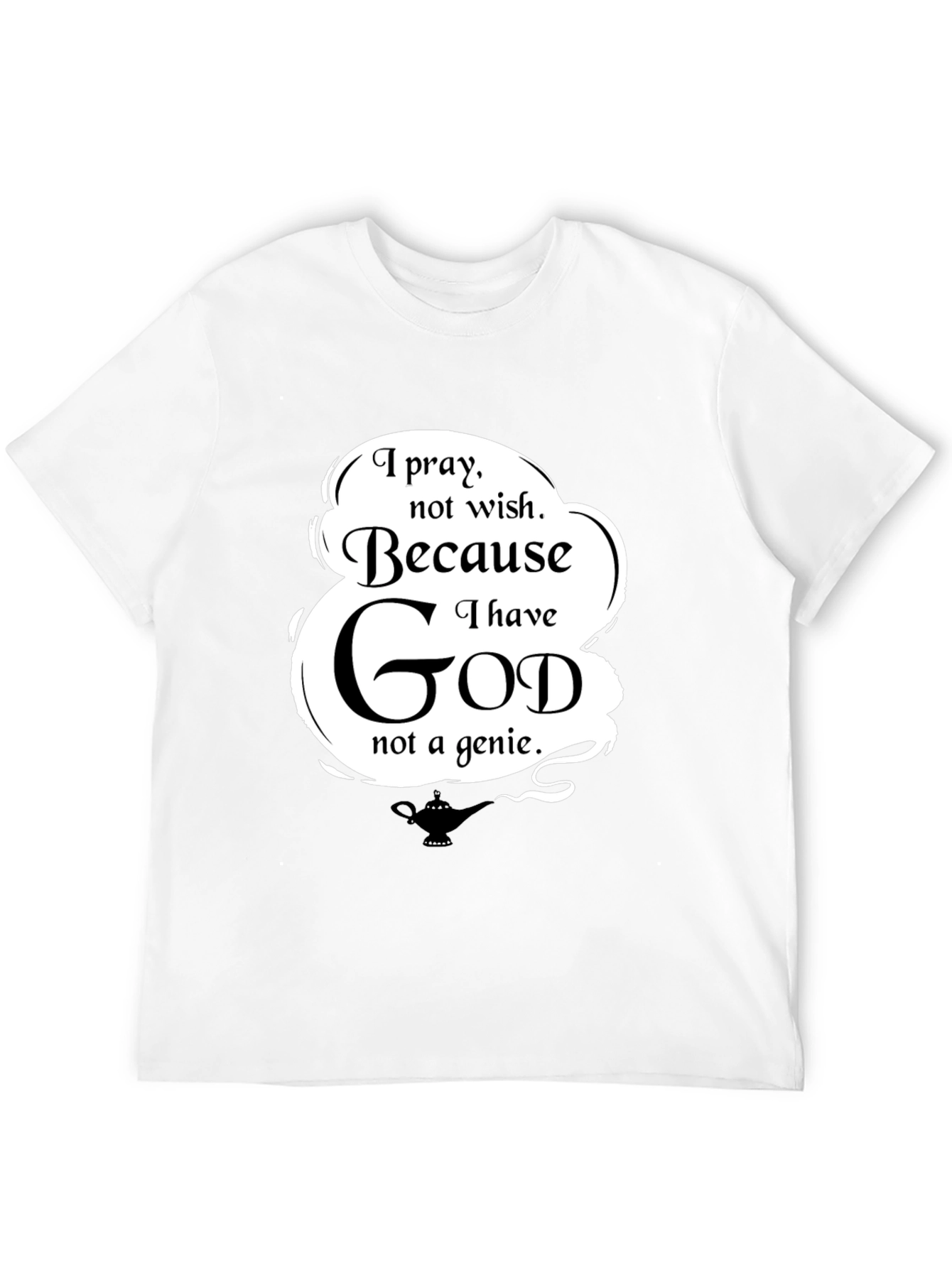 Black I Pray T-Shirt - Religious Graphic Tee view 12