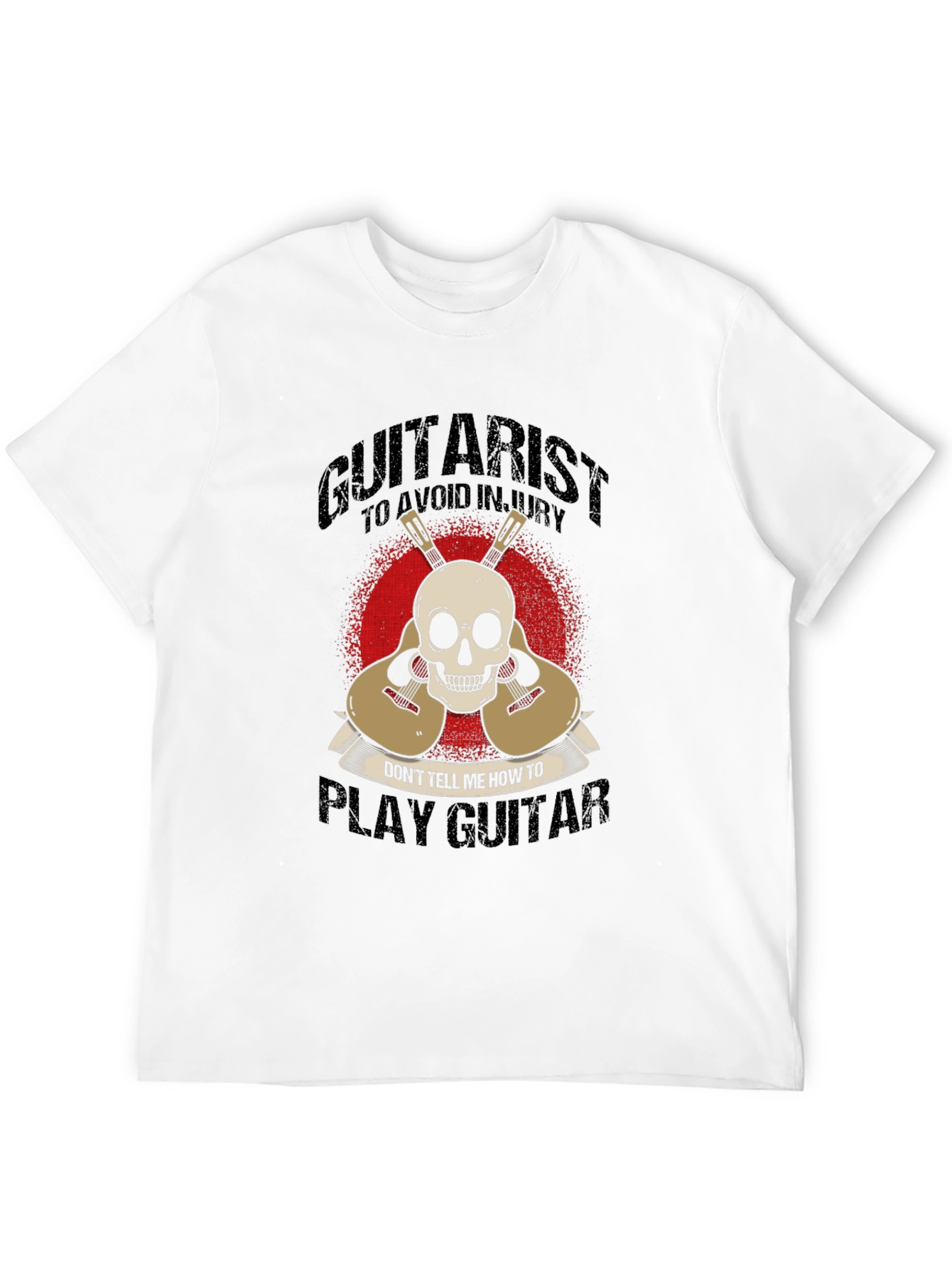 Black Guitarist Skull T-Shirt - Don't Tell Me How to Play view 12