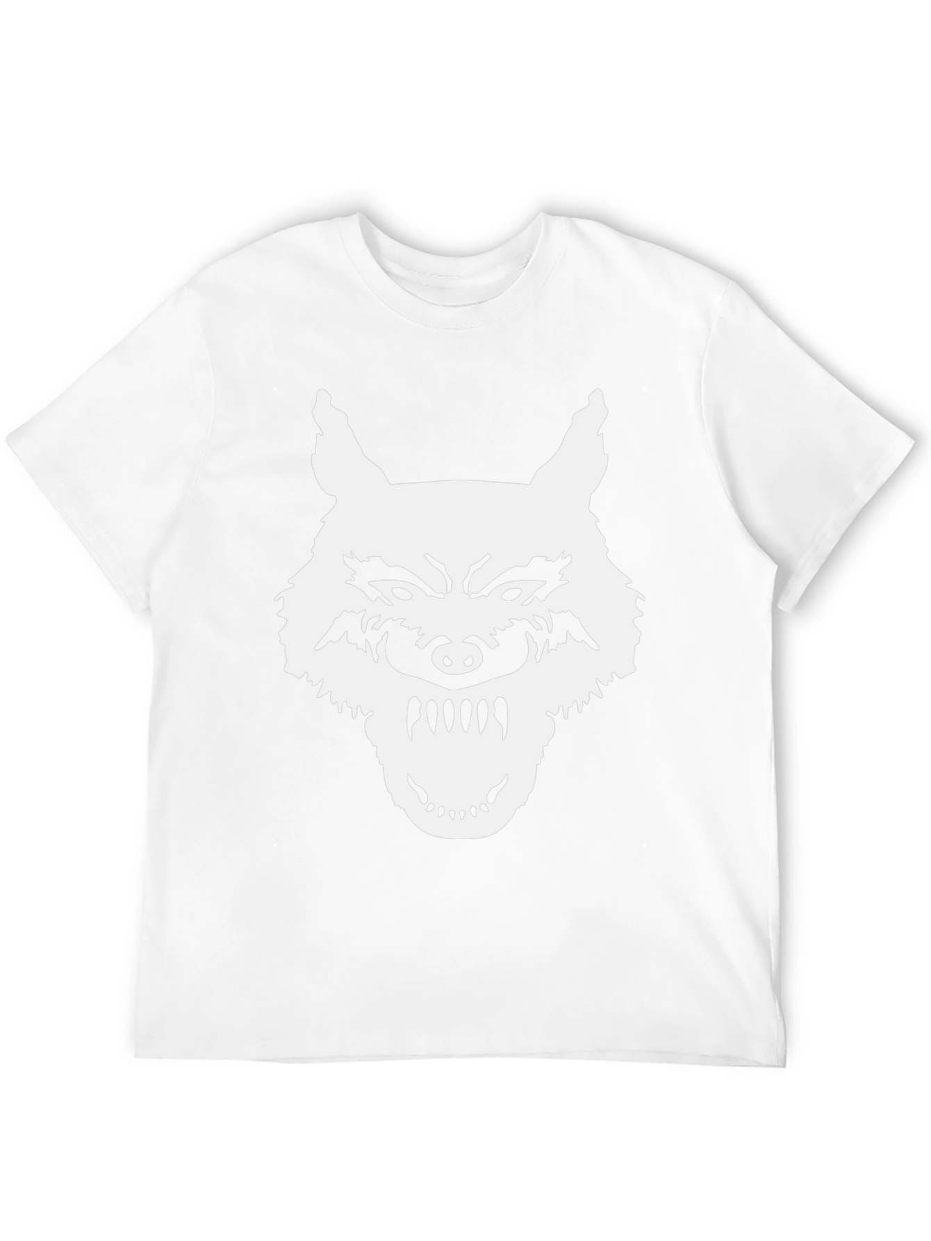 Black Wolf Graphic T-Shirt - Black, Bold Design view 12