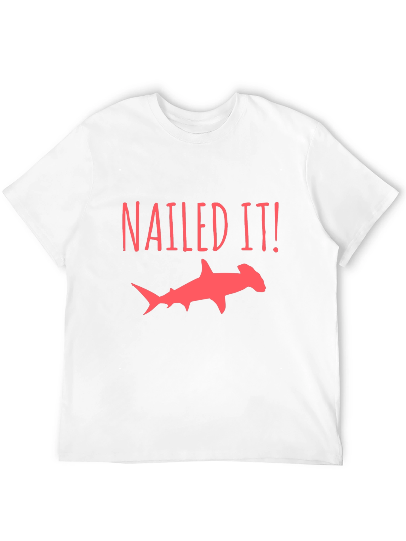 Black Nailed It Hammerhead Shark T-Shirt view 12