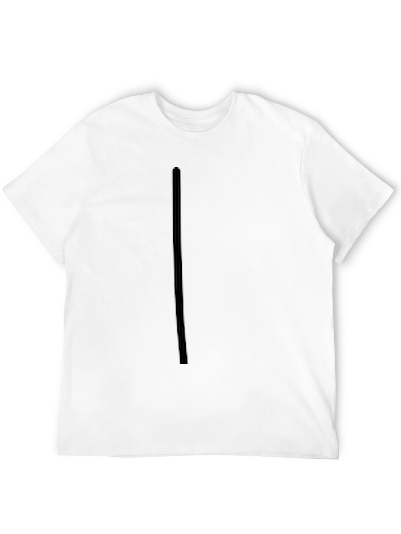Black Men's Solid Black Basic Tee view 12