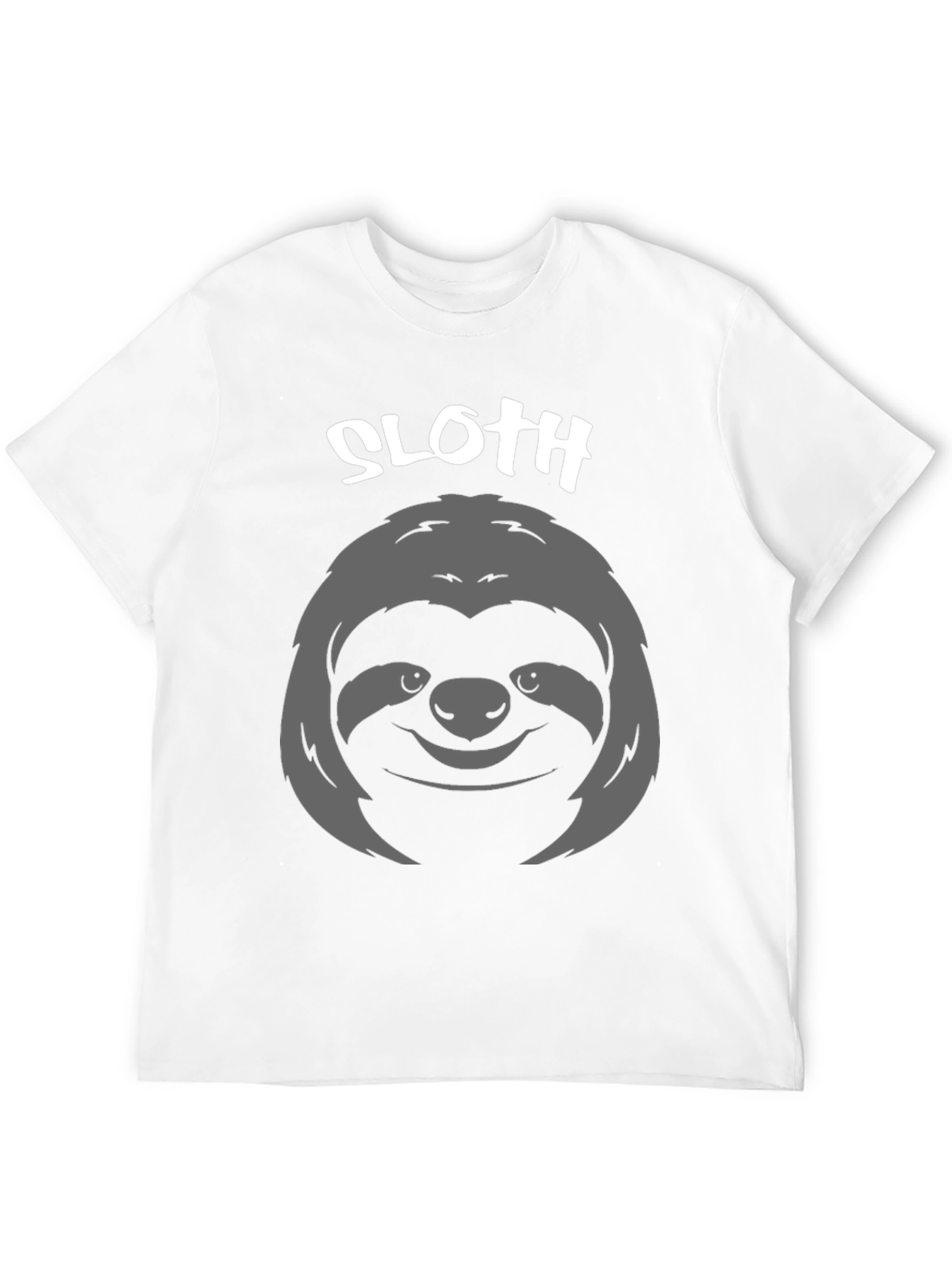 Black Sloth Graphic Print T-Shirt - Casual Tee view 12
