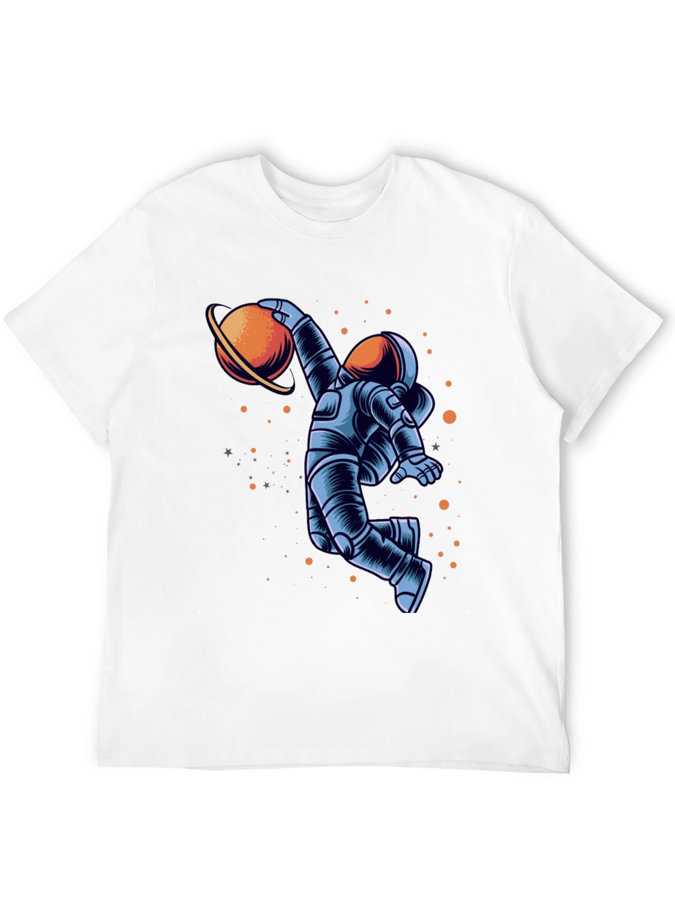 Black Astronaut Dunking Planet Graphic Tee view 12