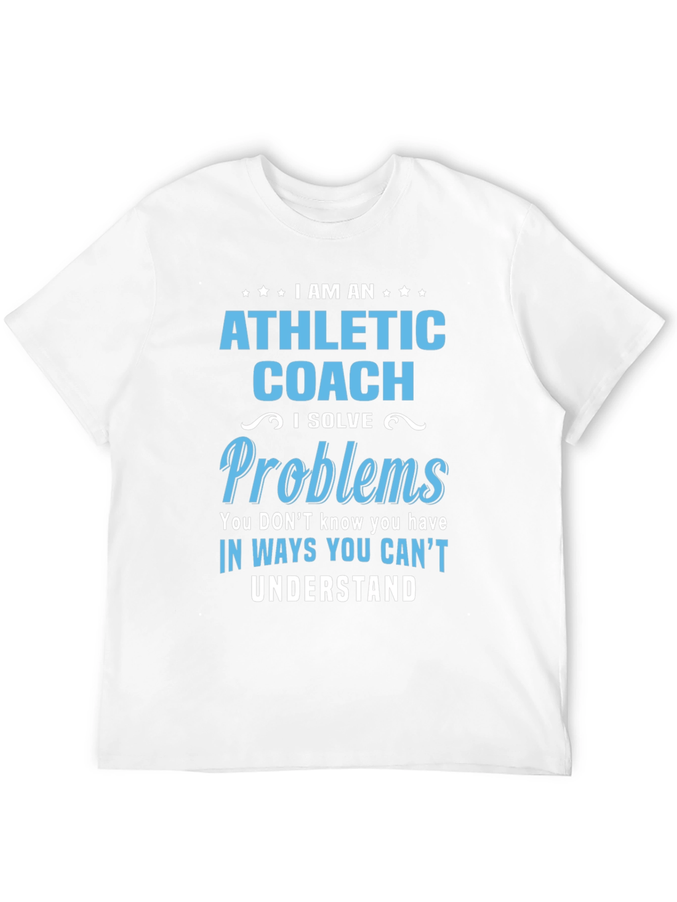 Black Athletic Coach Solve Problems T-Shirt view 12