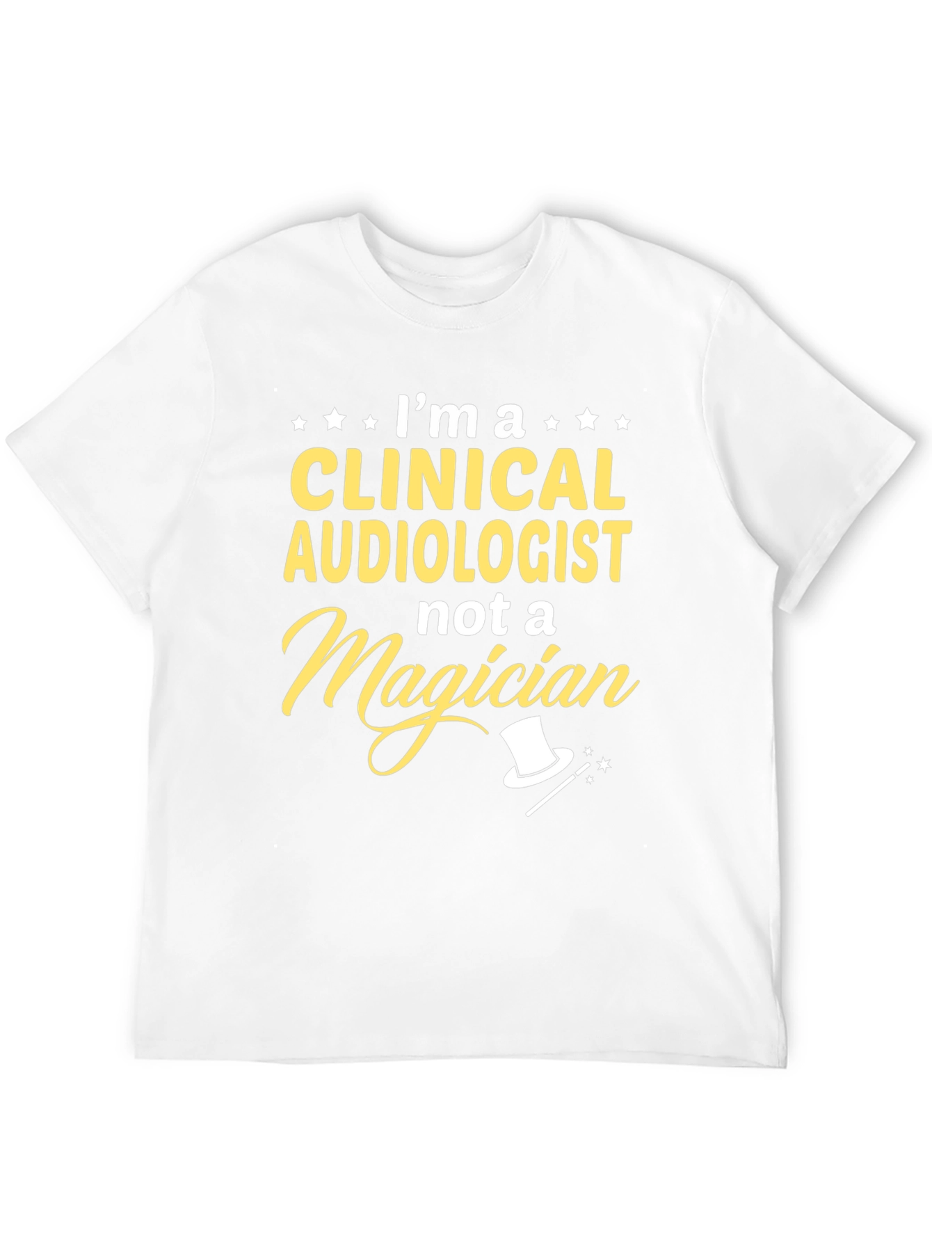 Black Clinical Audiologist Tee - Not a Magician view 12