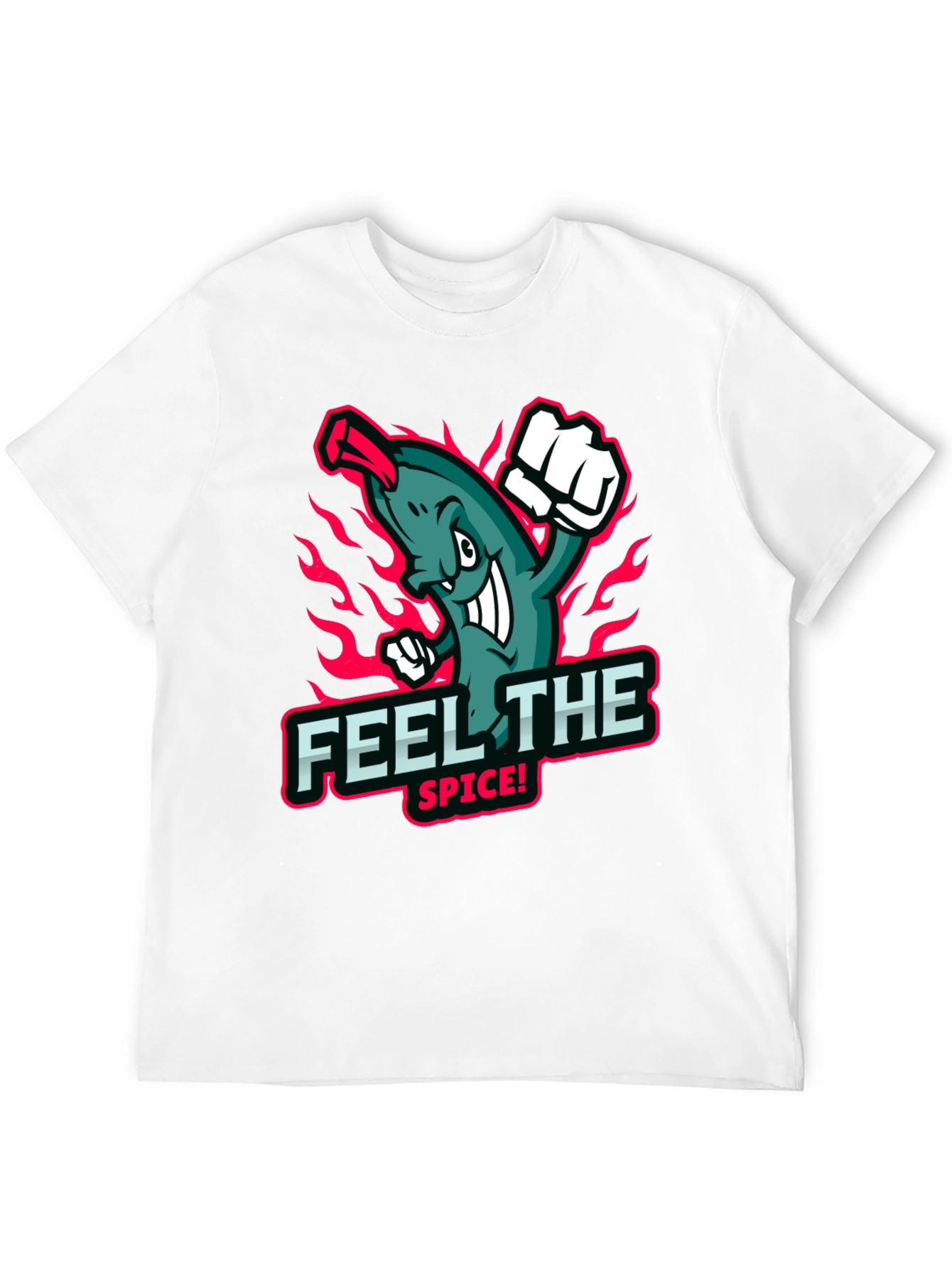 Black Feel the Spice! Graphic Print Black T-Shirt view 12