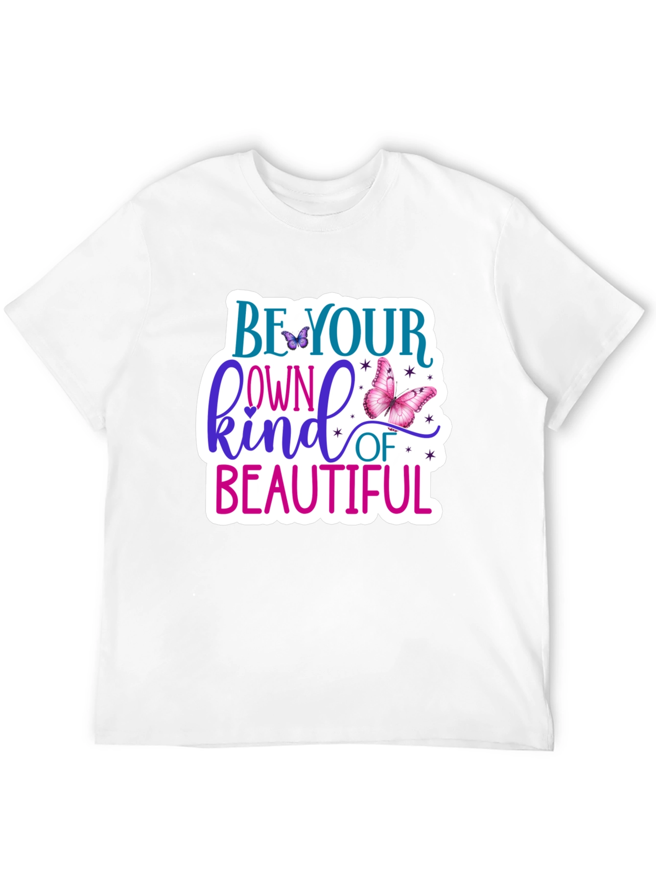 Black Be Your Own Kind of Beautiful T-Shirt view 12