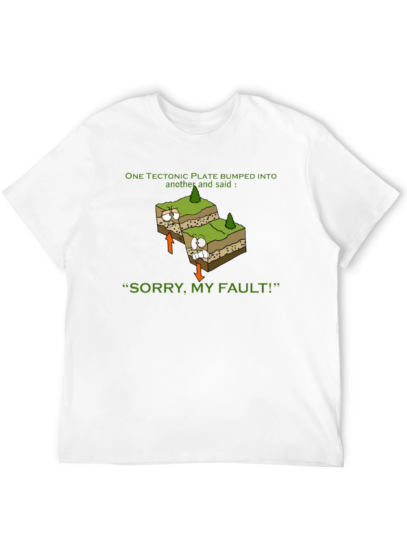 Black Funny Geology T-Shirt - "Sorry, My Fault!" view 12