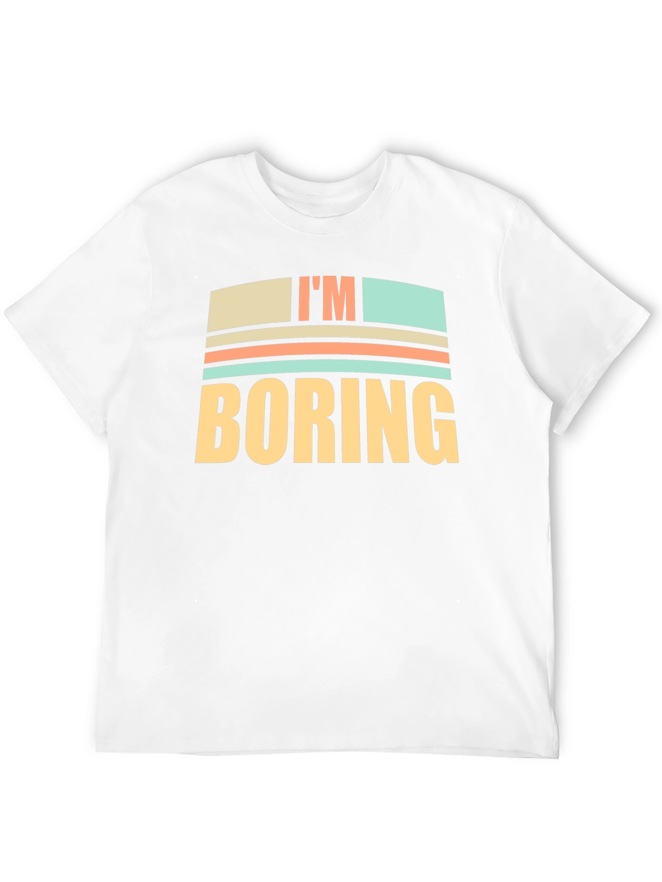 Black I'm Boring Graphic T-Shirt - Funny Novelty Tee view 12