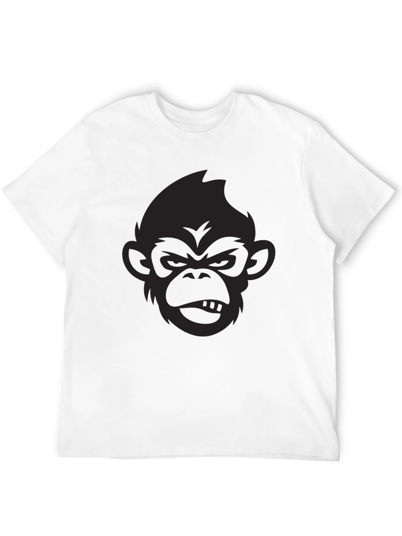 Black Black Monkey Graphic T-Shirt - Men's Casual Tee view 12