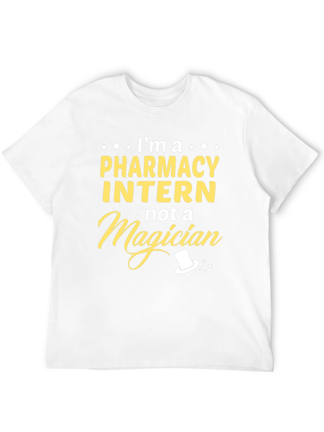 Black Pharmacy Intern Not A Magician Novelty T-Shirt view 12