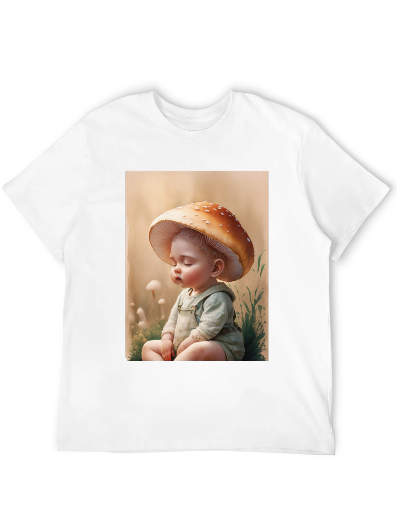 Black Mushroom Baby Graphic Tee - Unique Design view 12