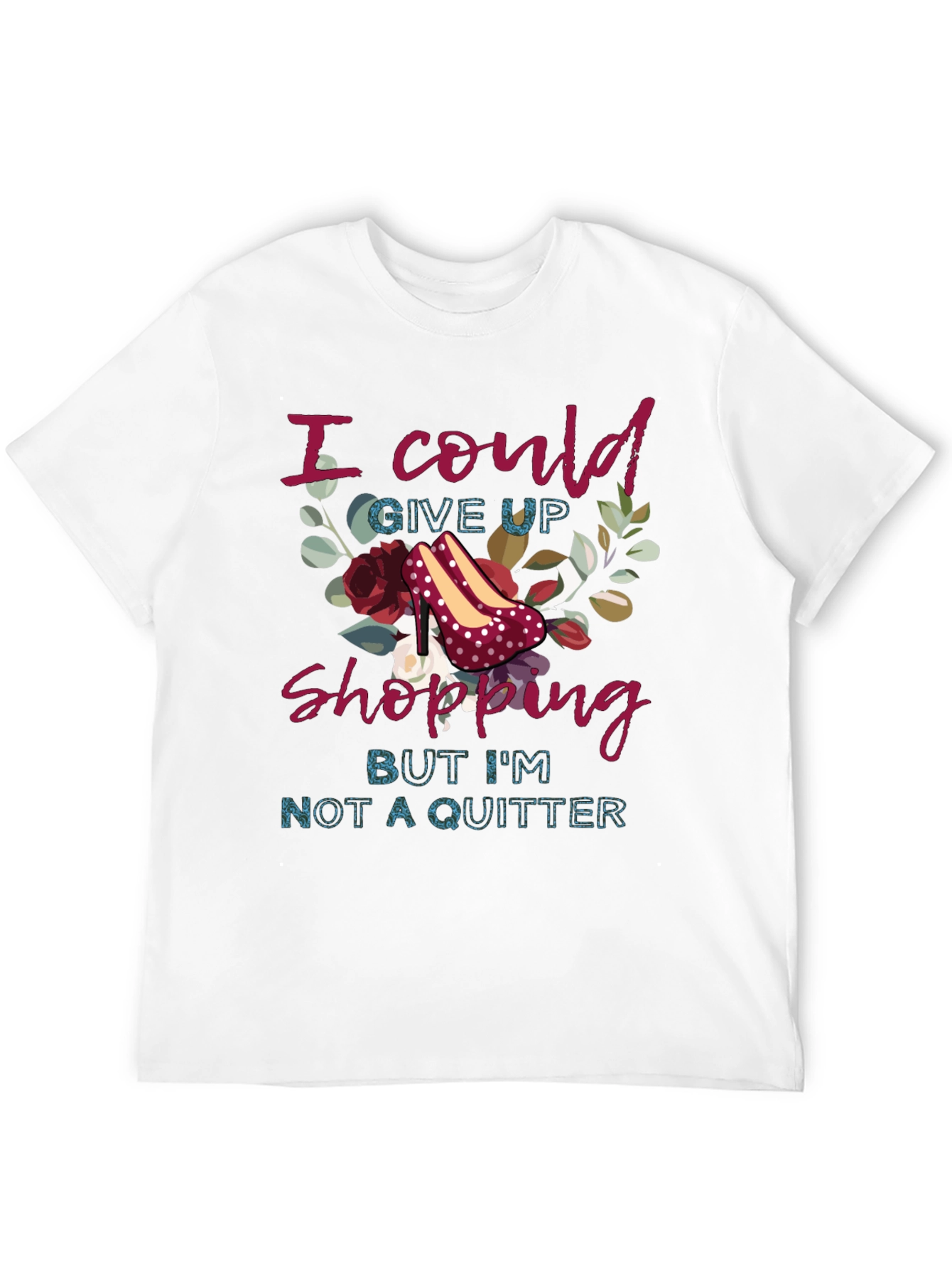 Black I Could Give Up Shopping Black Graphic Tee view 12