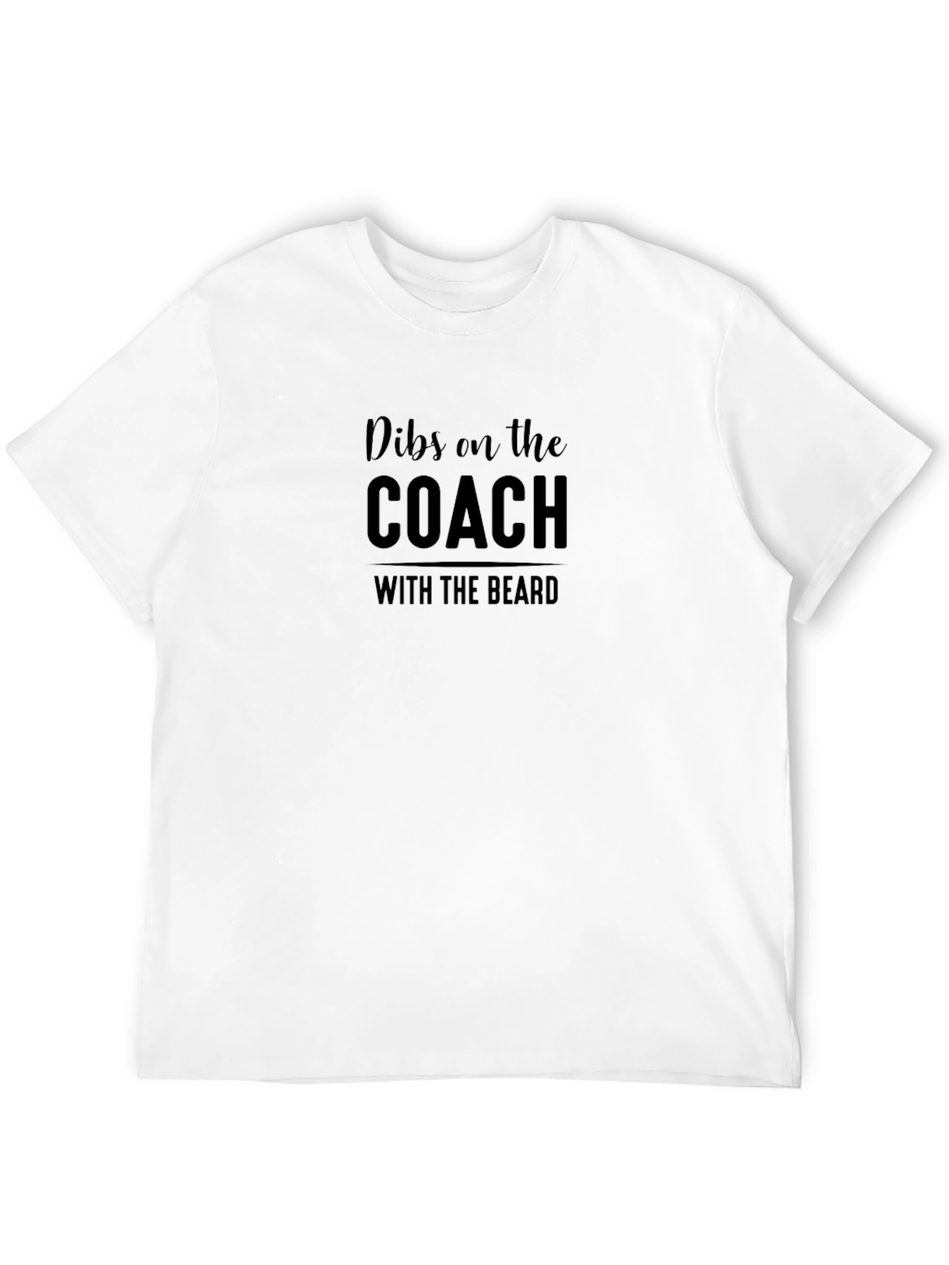 Black Dibs on the Coach T-Shirt - Funny Coach's Wife Tee view 12