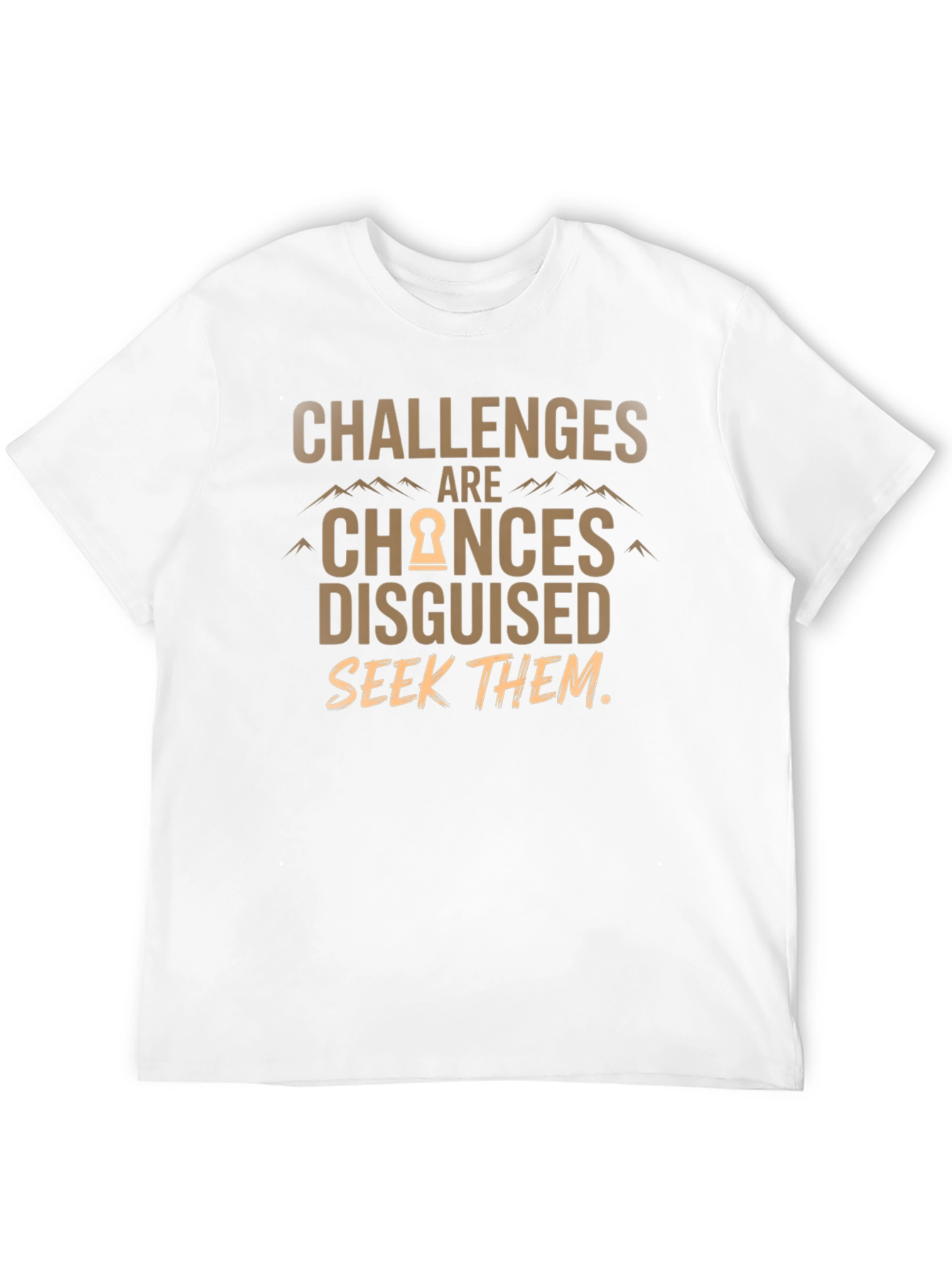 Black Challenges Are Chances Disguised T-Shirt view 12