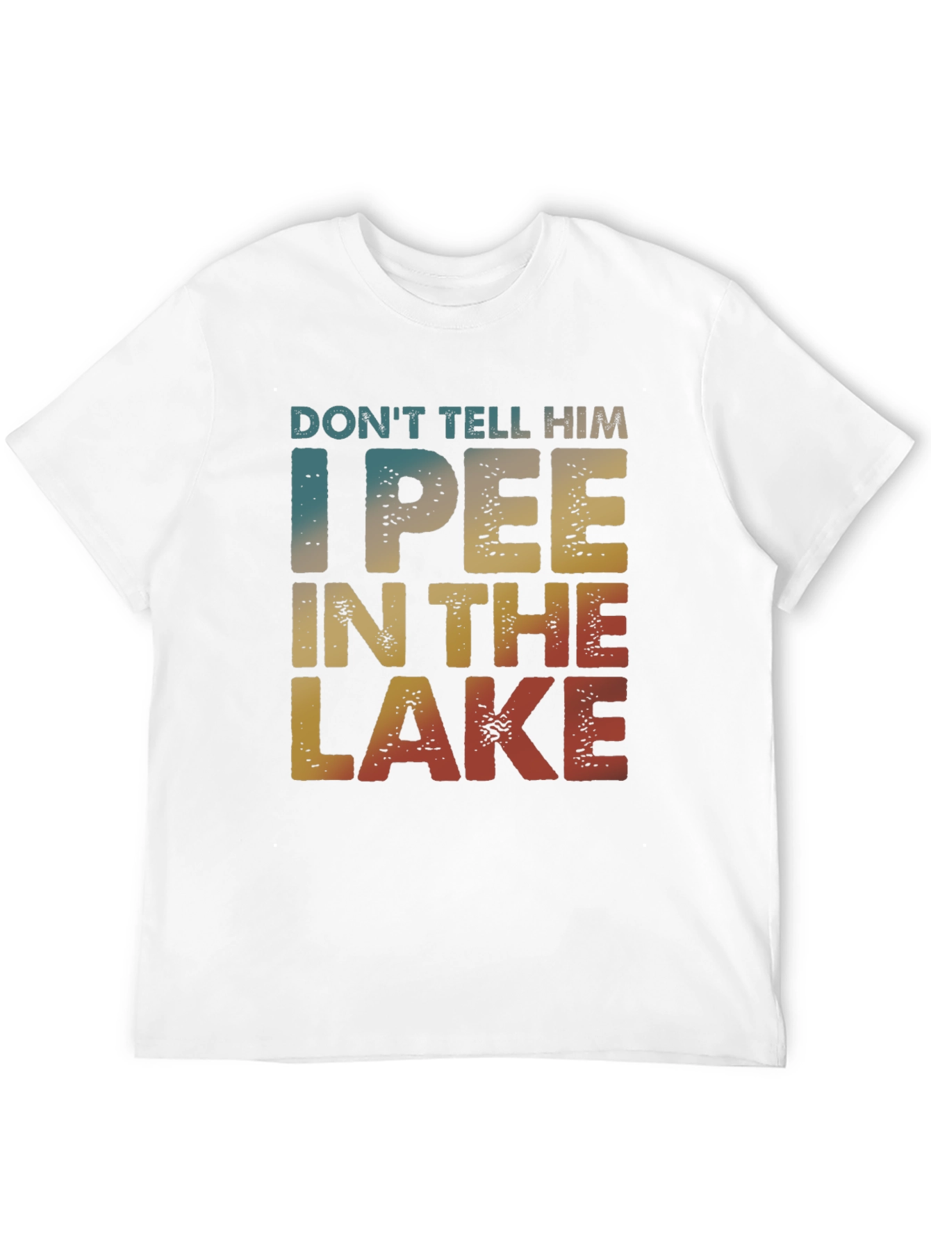 Black I Pee In The Lake Funny T-Shirt view 12