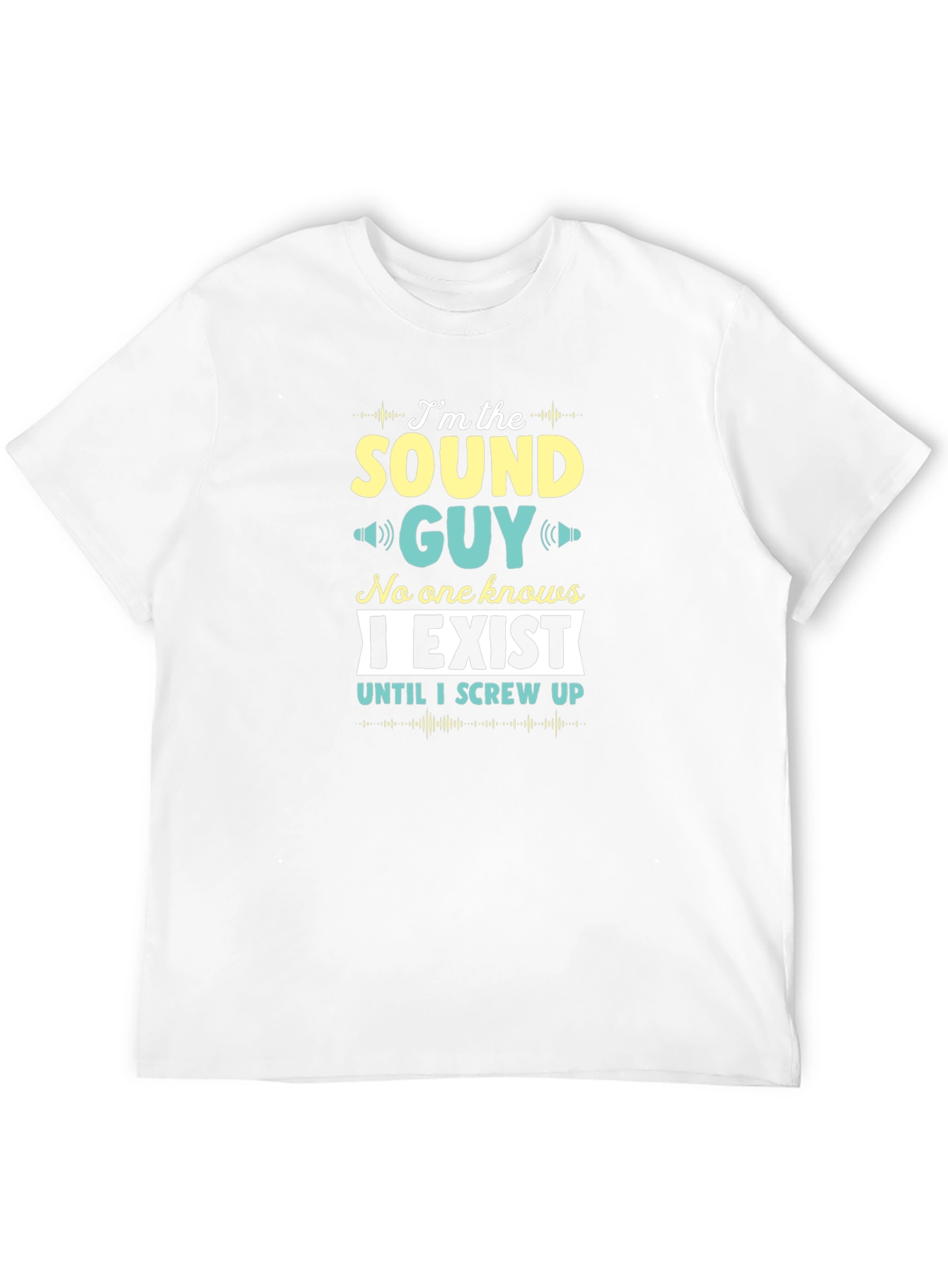 Black Sound Guy T-Shirt - Funny Audio Engineer Tee view 12
