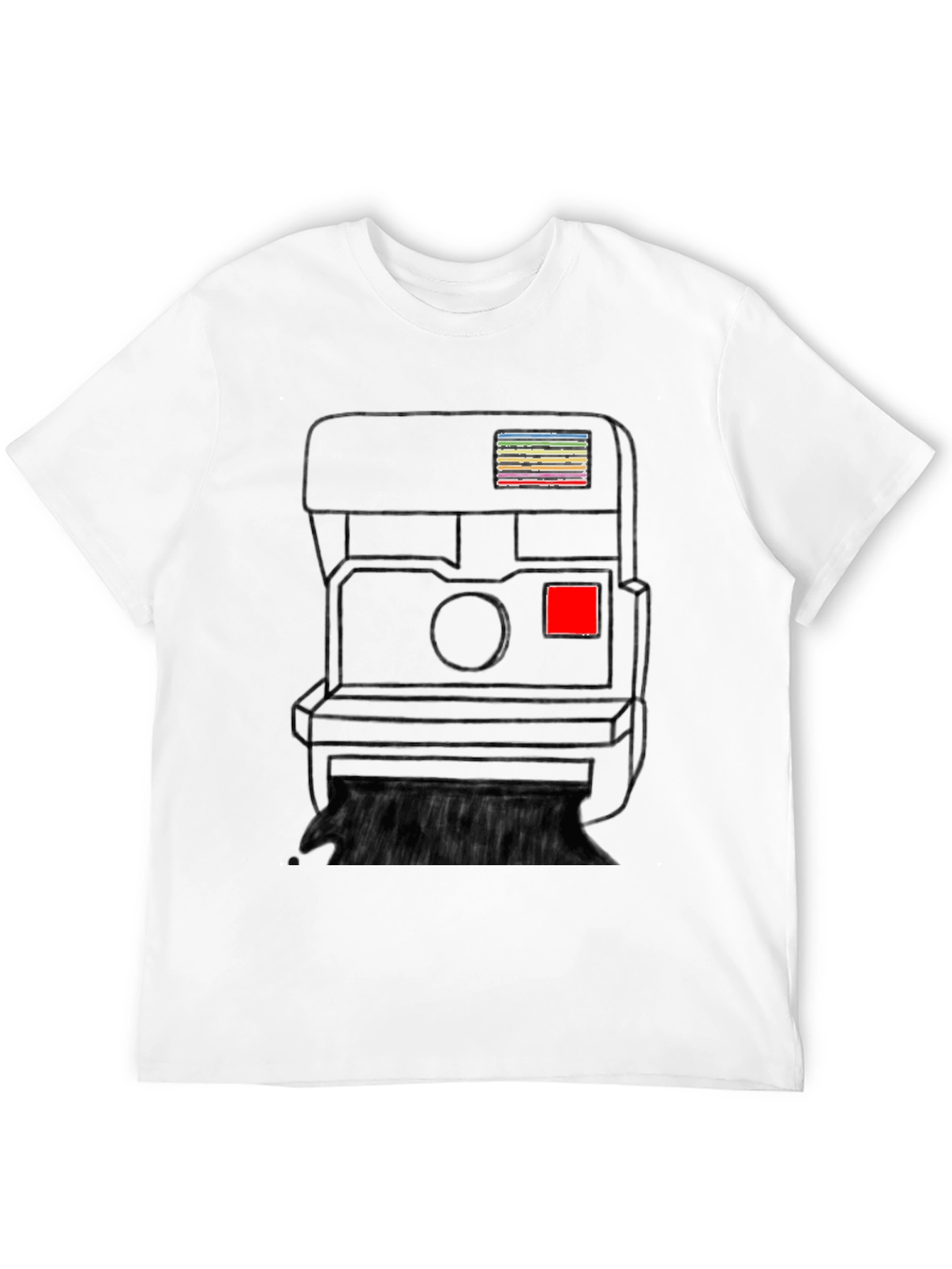 Black Vintage Camera Graphic Tee - Retro Style view 12