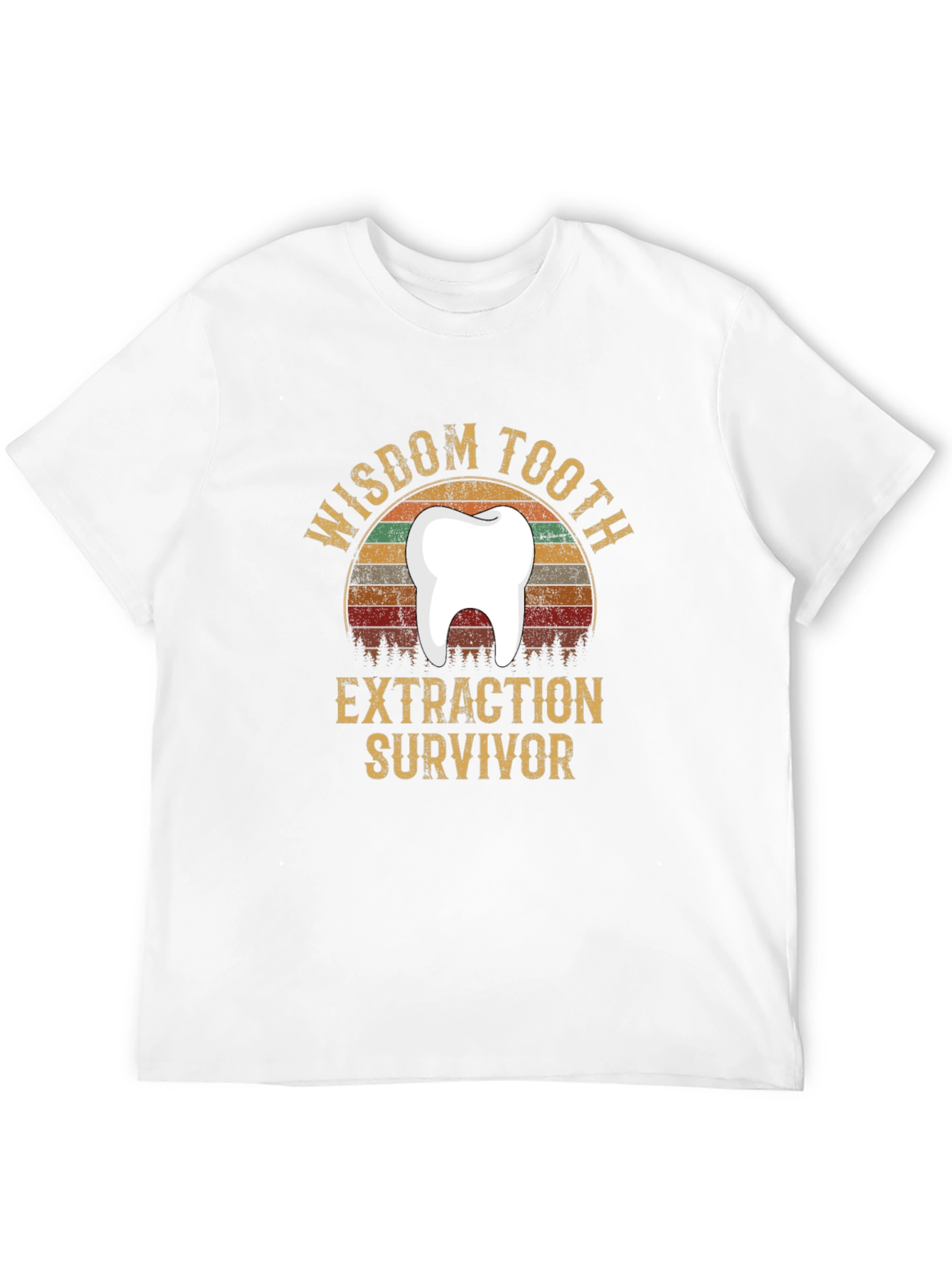 Black Wisdom Tooth Extraction Survivor Graphic Tee view 12