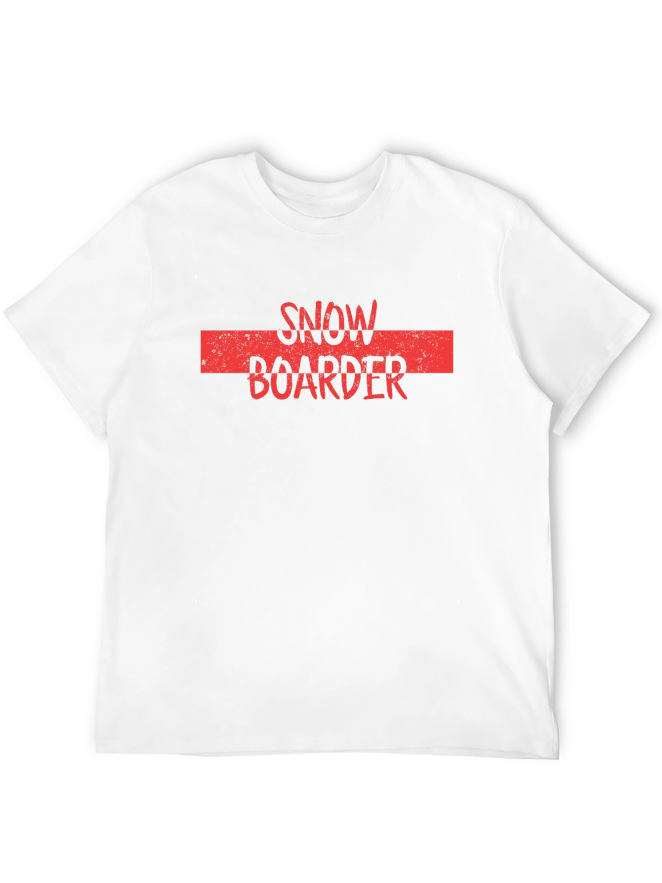 Black Snowboarder Graphic Tee - Black Cotton T-Shirt view 12