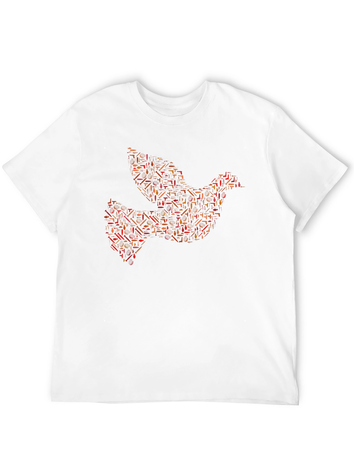 Black Peace Dove Graphic T-Shirt - Men's Black Tee view 12