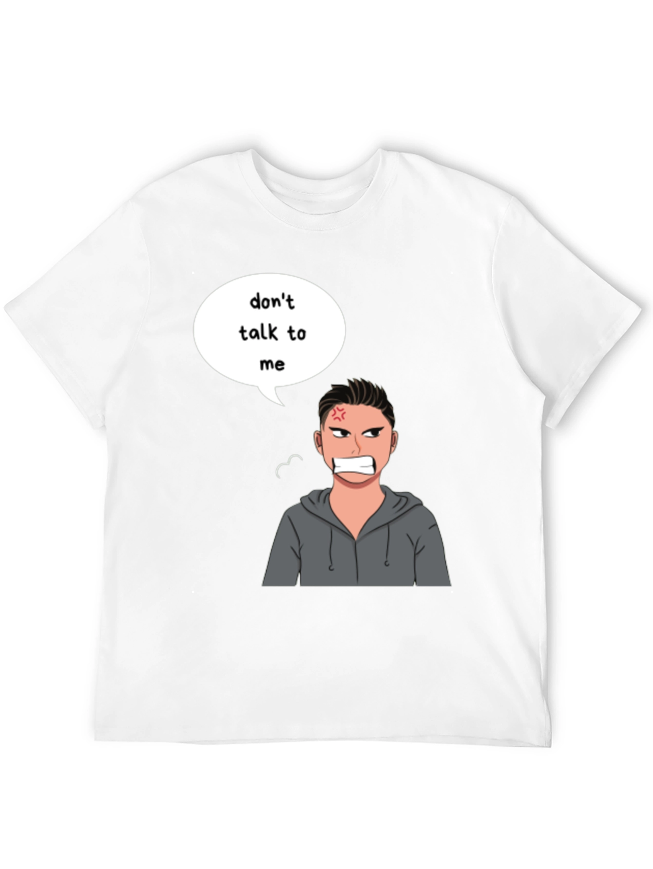Black Don't Talk To Me Angry Cartoon T-Shirt view 12
