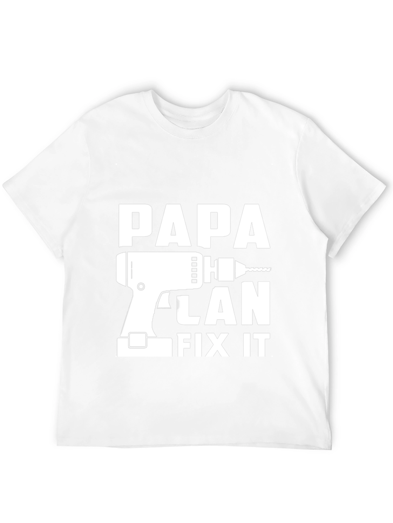 Black Papa Can Fix It T-Shirt - Funny Dad Tee view 12