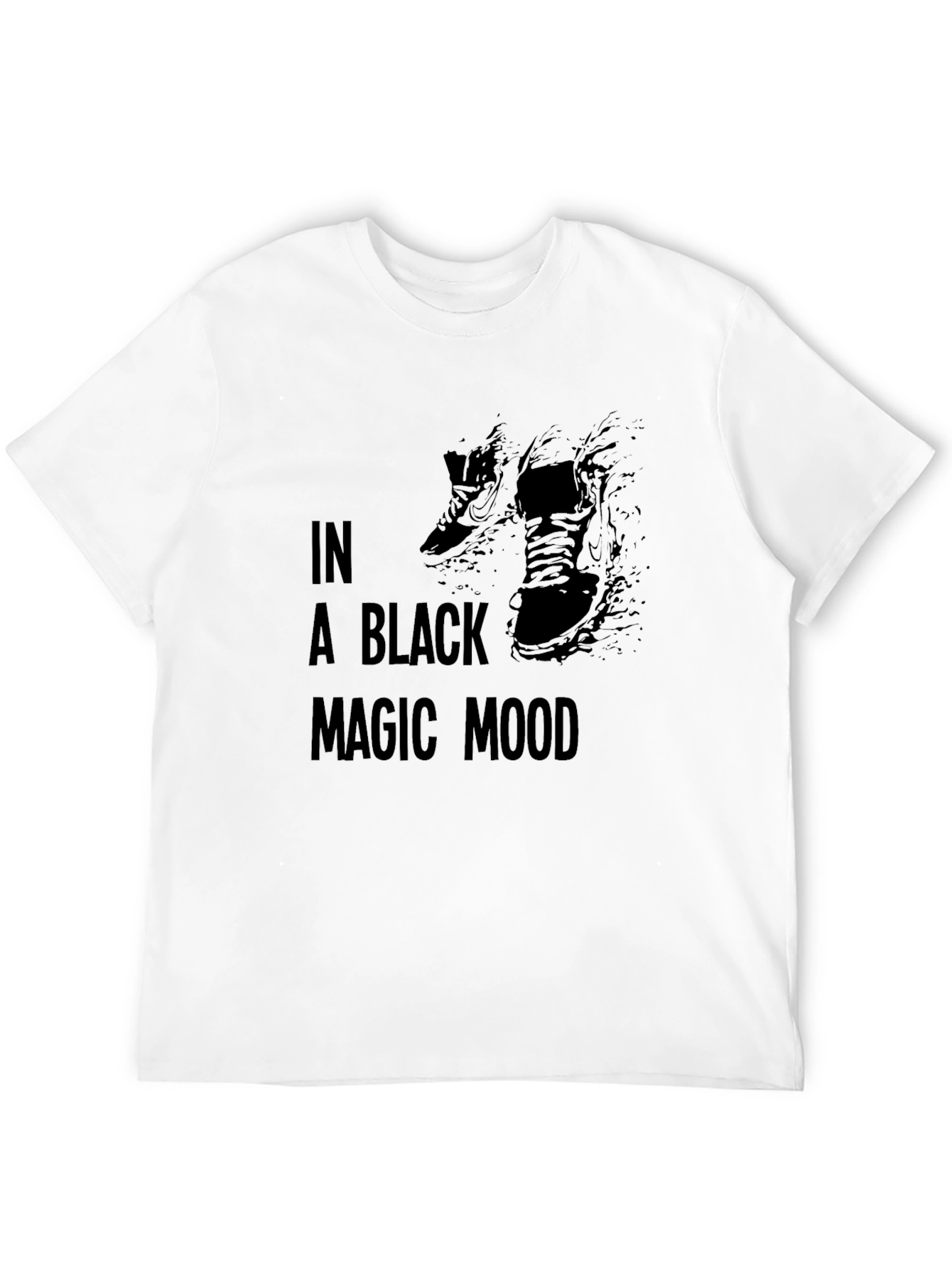 Black Black Magic Mood Graphic Tee - Soft Cotton Comfort view 12