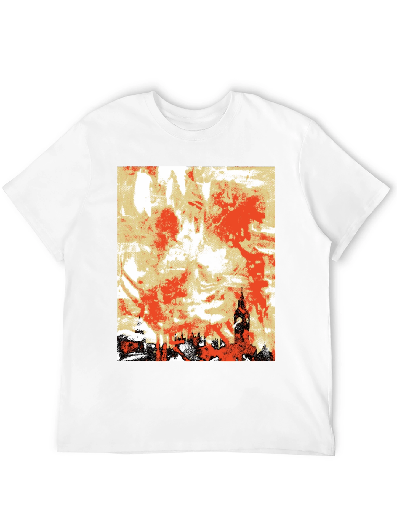 Black London Skyline Graphic Tee - Black view 12