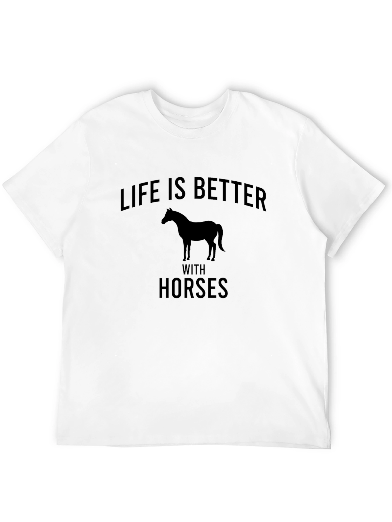 Black Life is Better with Horses Black T-Shirt view 12