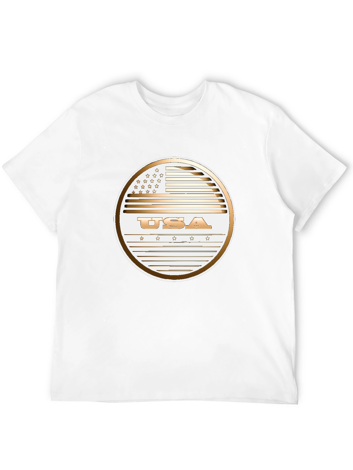 Black USA Flag Graphic Print T-Shirt - Patriotic Style view 12