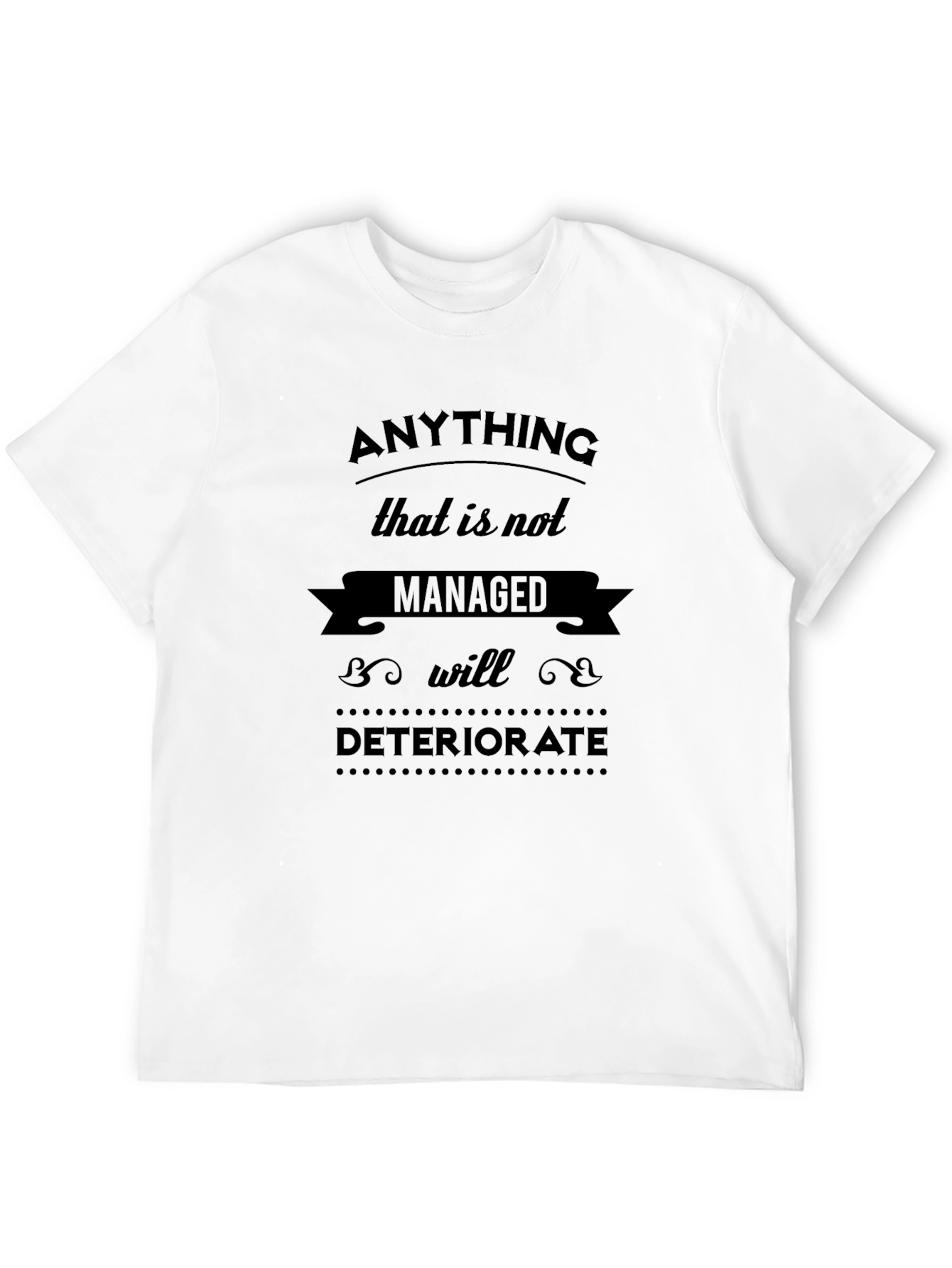 Black Anything Managed Tee view 12