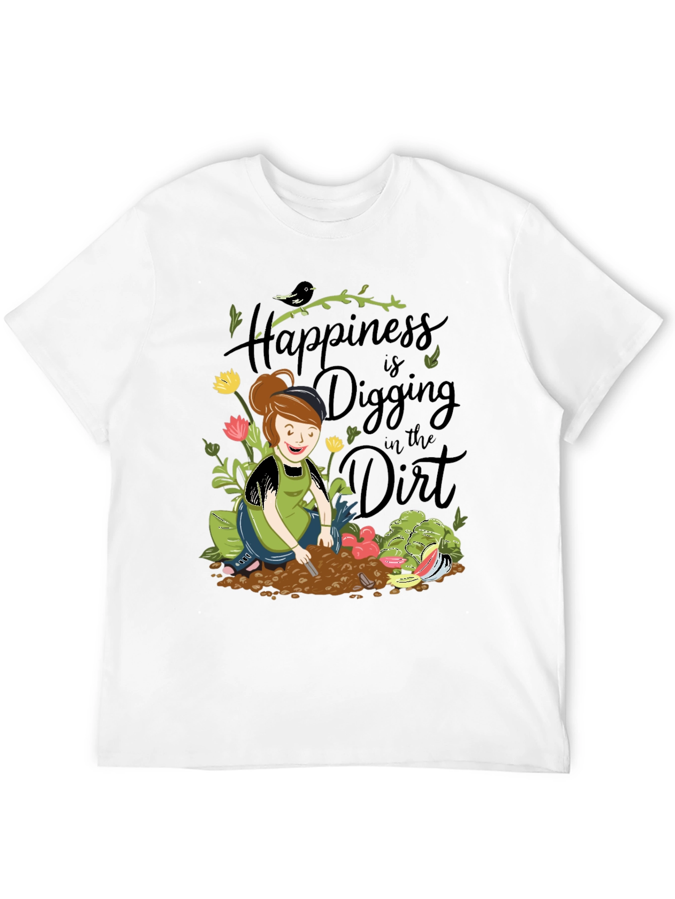 Black Gardening T-Shirt - Digging in the Dirt view 12