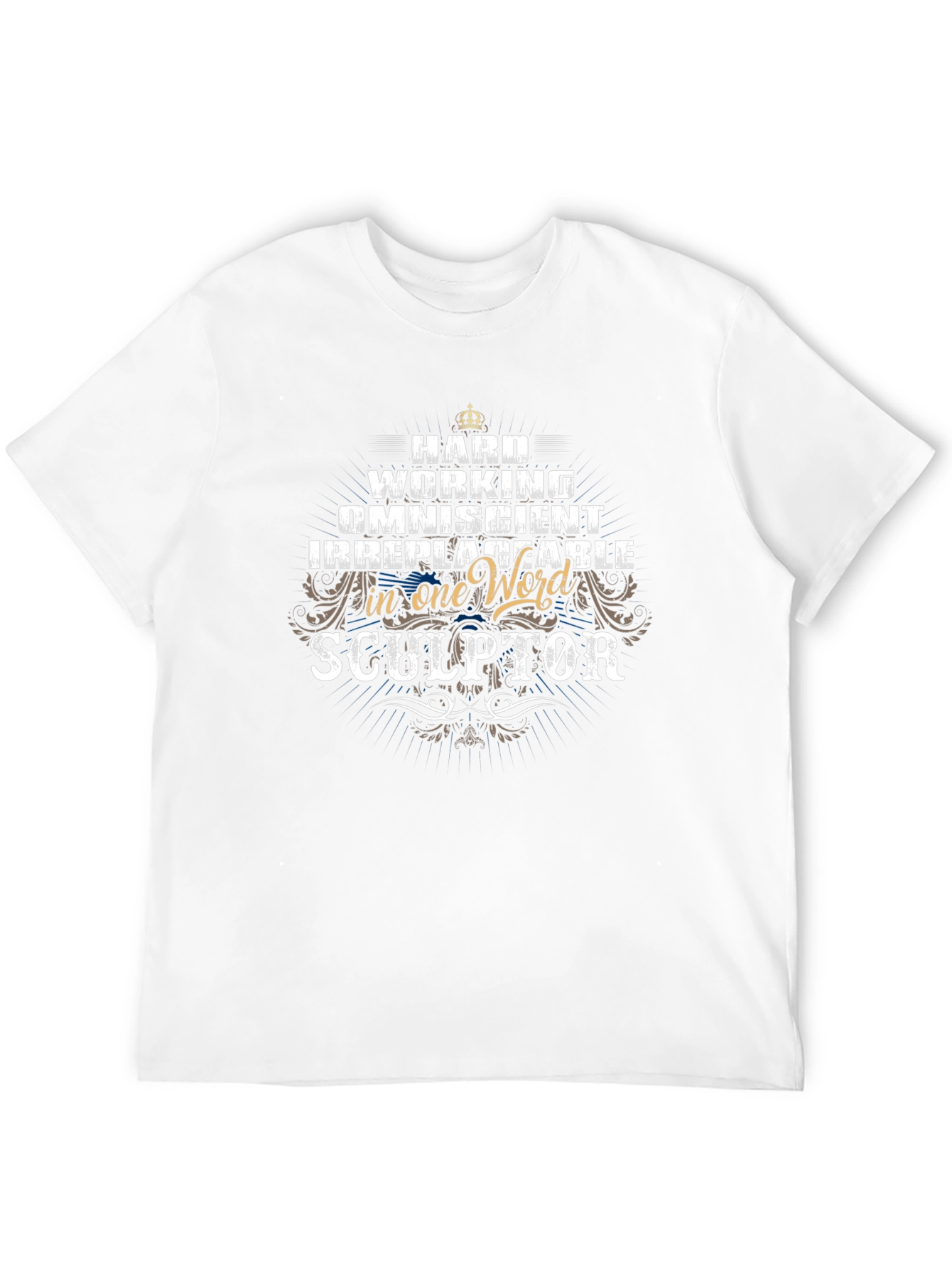 Black Sculptor Graphic T-Shirt - Hard Working Omniscient Irreplaceable view 12