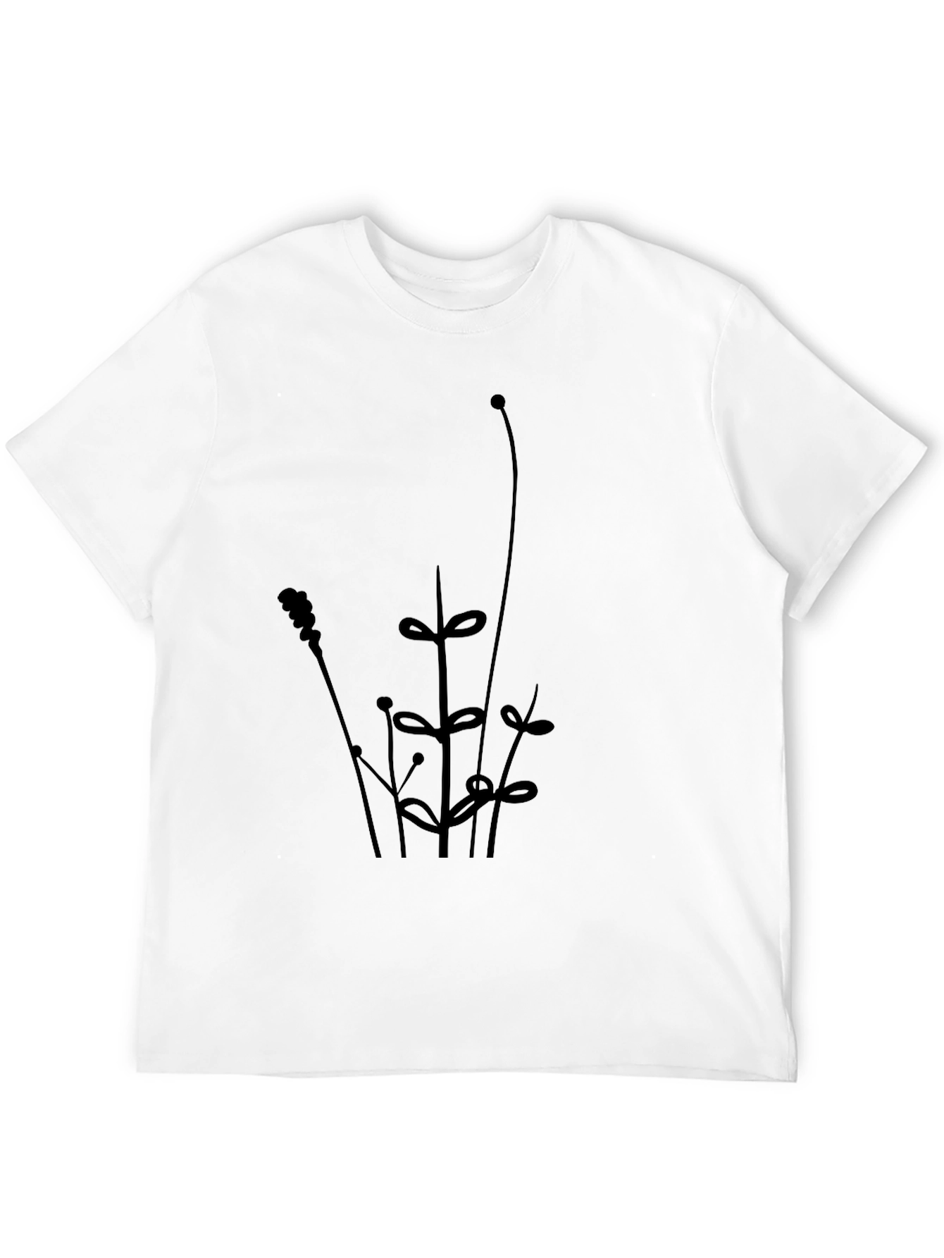 Black Black Floral Graphic Tee - Casual Style view 12