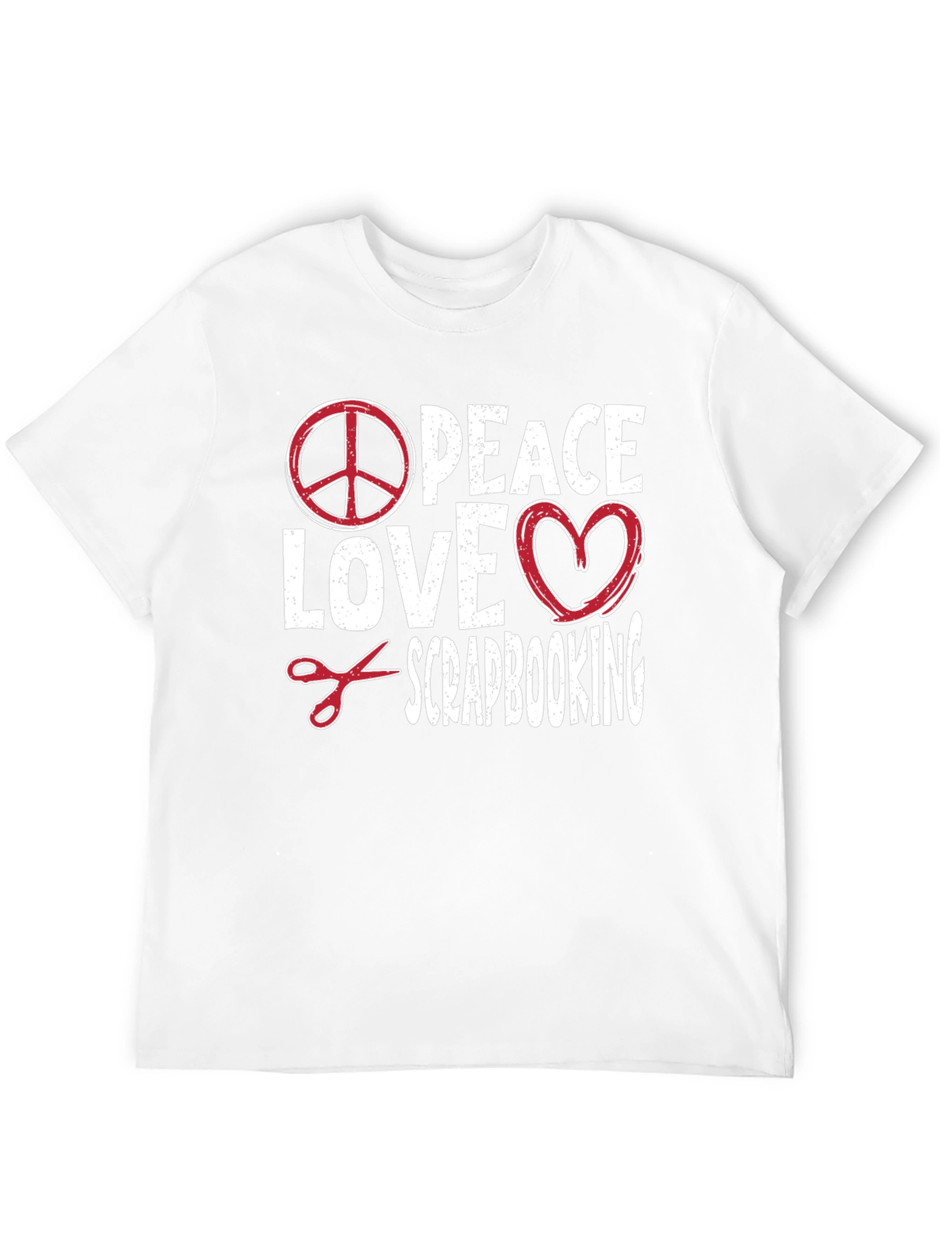 Black Peace Love Scrapbooking Graphic Tee view 12