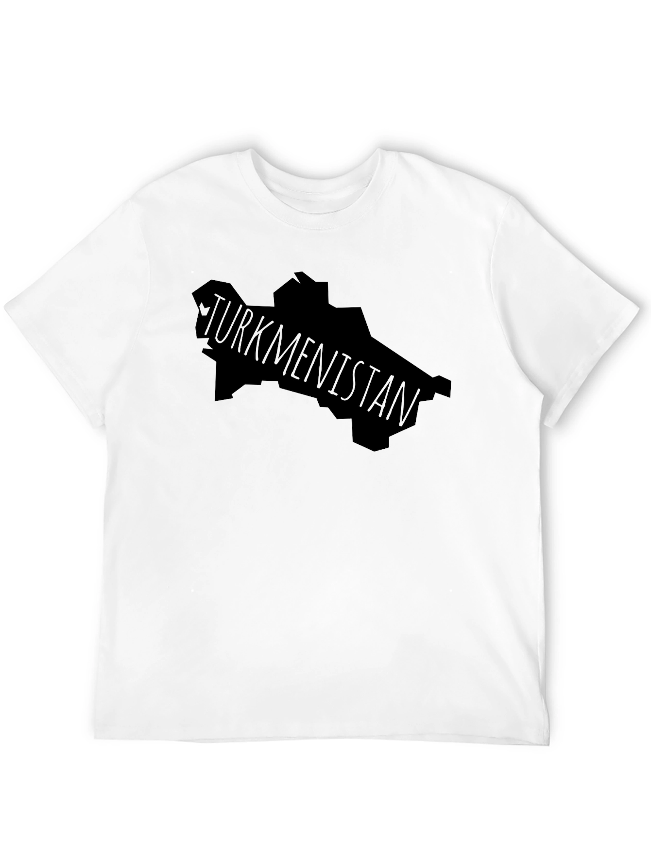 Black Turkmenistan Map T-Shirt, Graphic Tee, Country Pride view 12