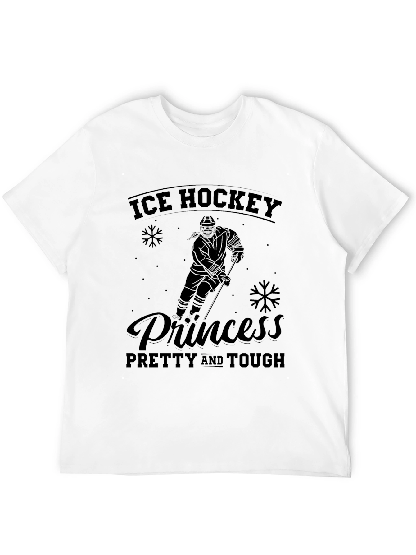 Black Ice Hockey Princess T-Shirt - Pretty & Tough view 12
