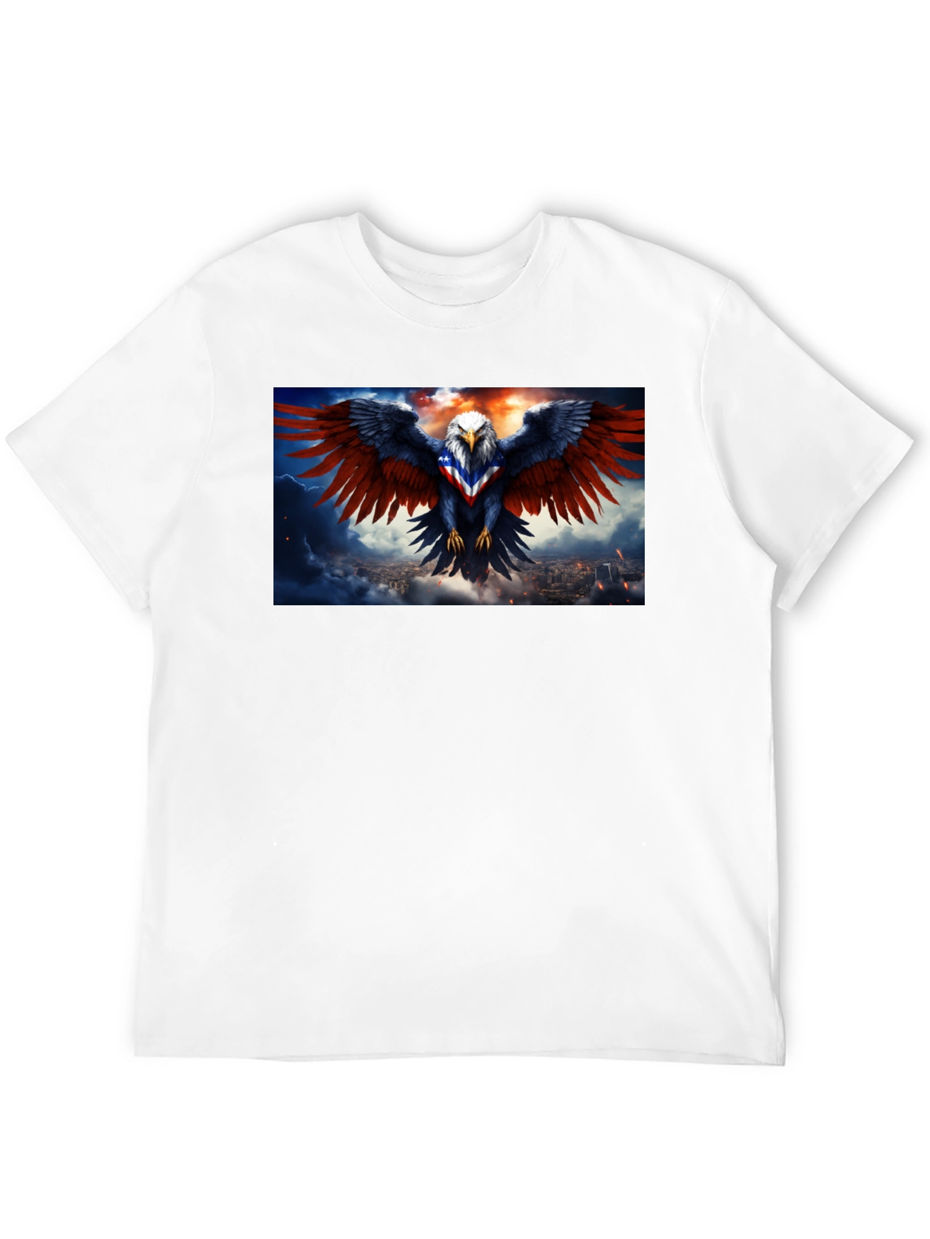 Black American Eagle Graphic T-Shirt - Patriotic Design view 12