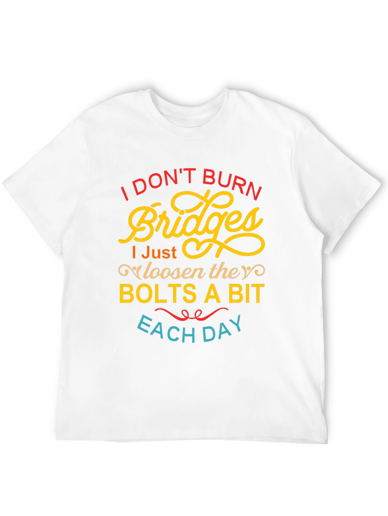 Black I Don't Burn Bridges Funny Graphic Tee view 12