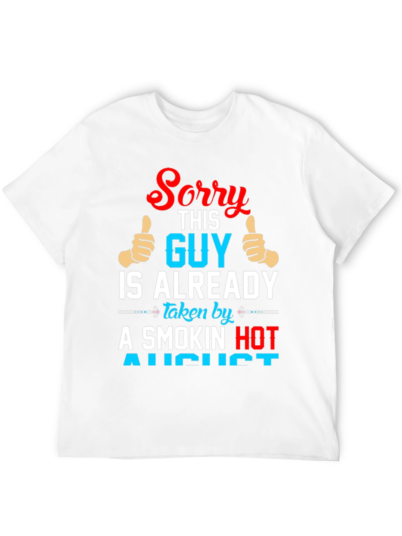 Black Funny "Taken by August" Graphic Tee view 12