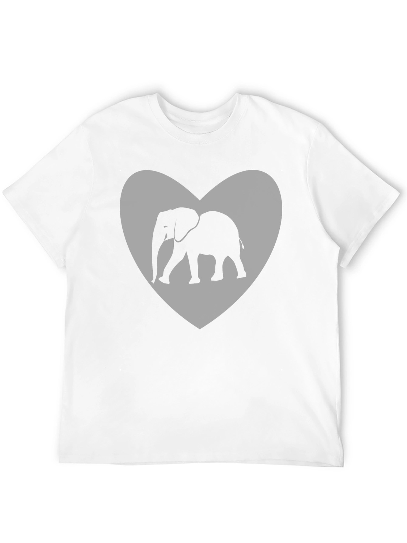 Black Elephant Heart Graphic Tee - Black view 12