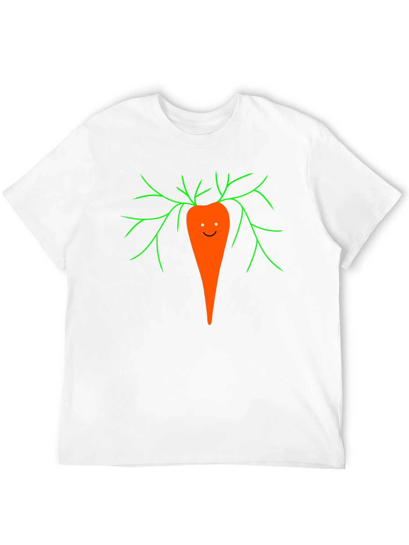 Black Funny Carrot Graphic Tee - Unisex Black T-Shirt view 12