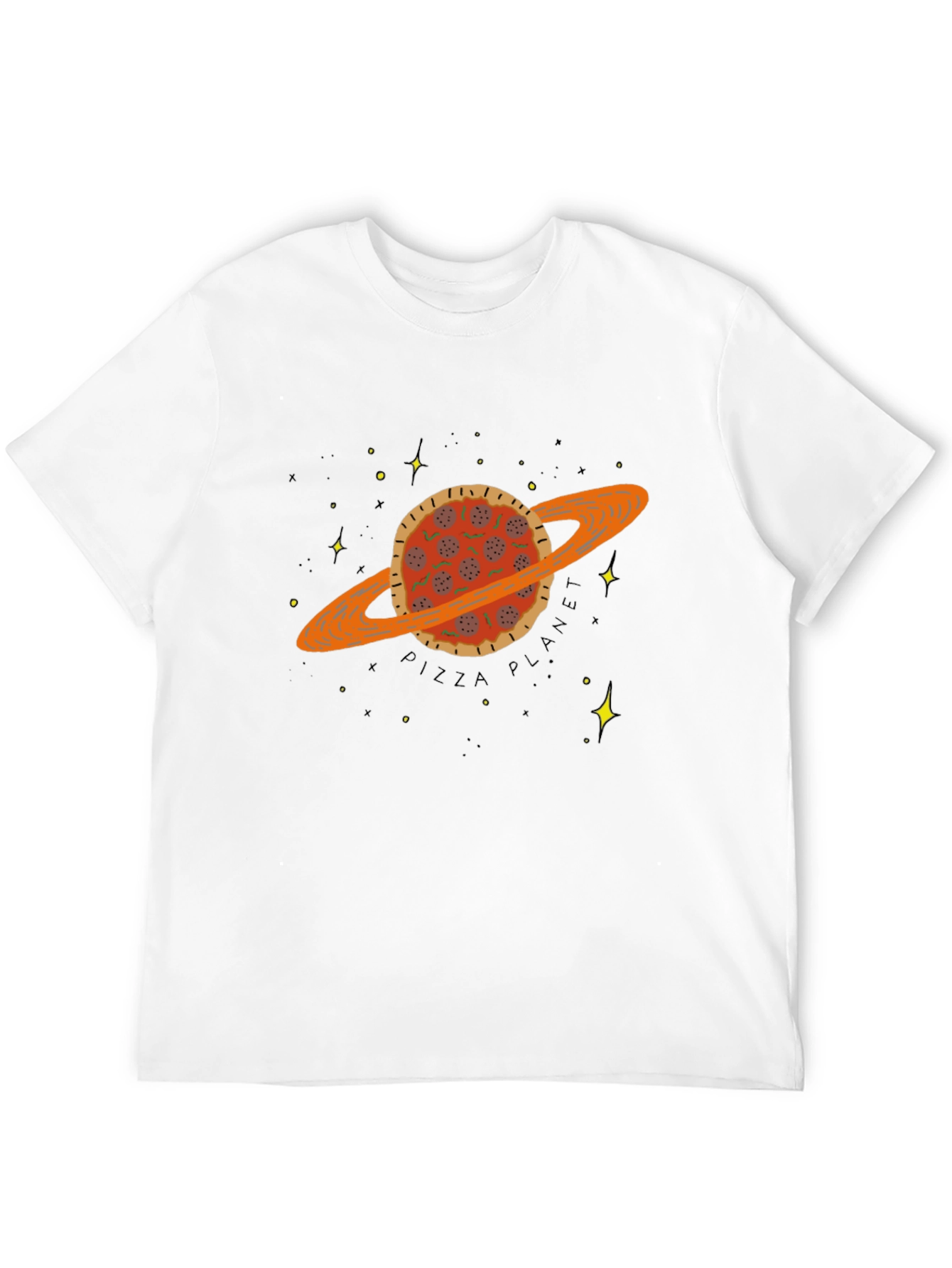 Black Pizza Planet Graphic Tee view 12