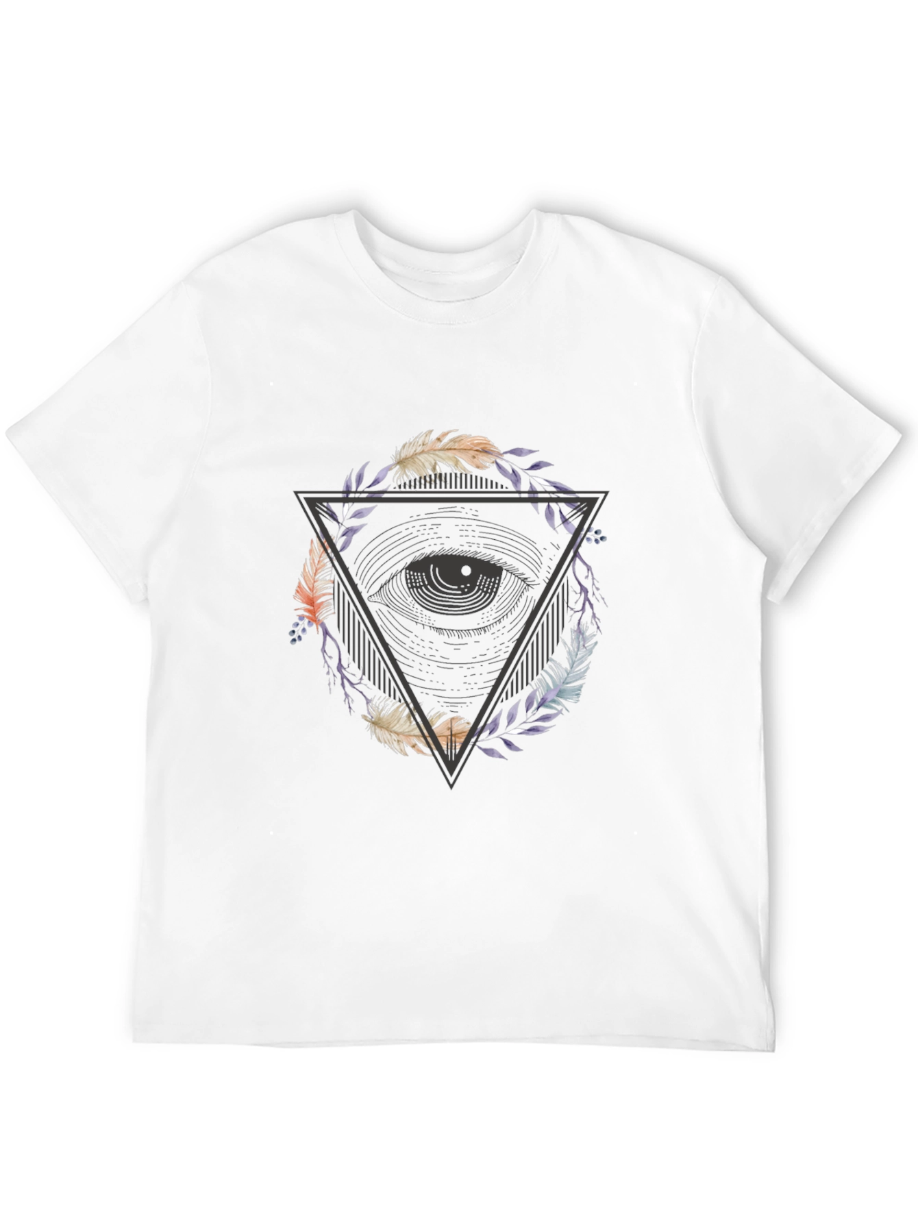 Black Eye of Providence Graphic Tee - Black view 12