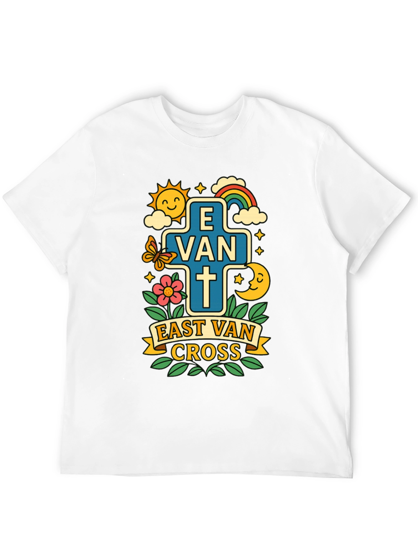 Black East Van Cross Graphic T-Shirt view 12