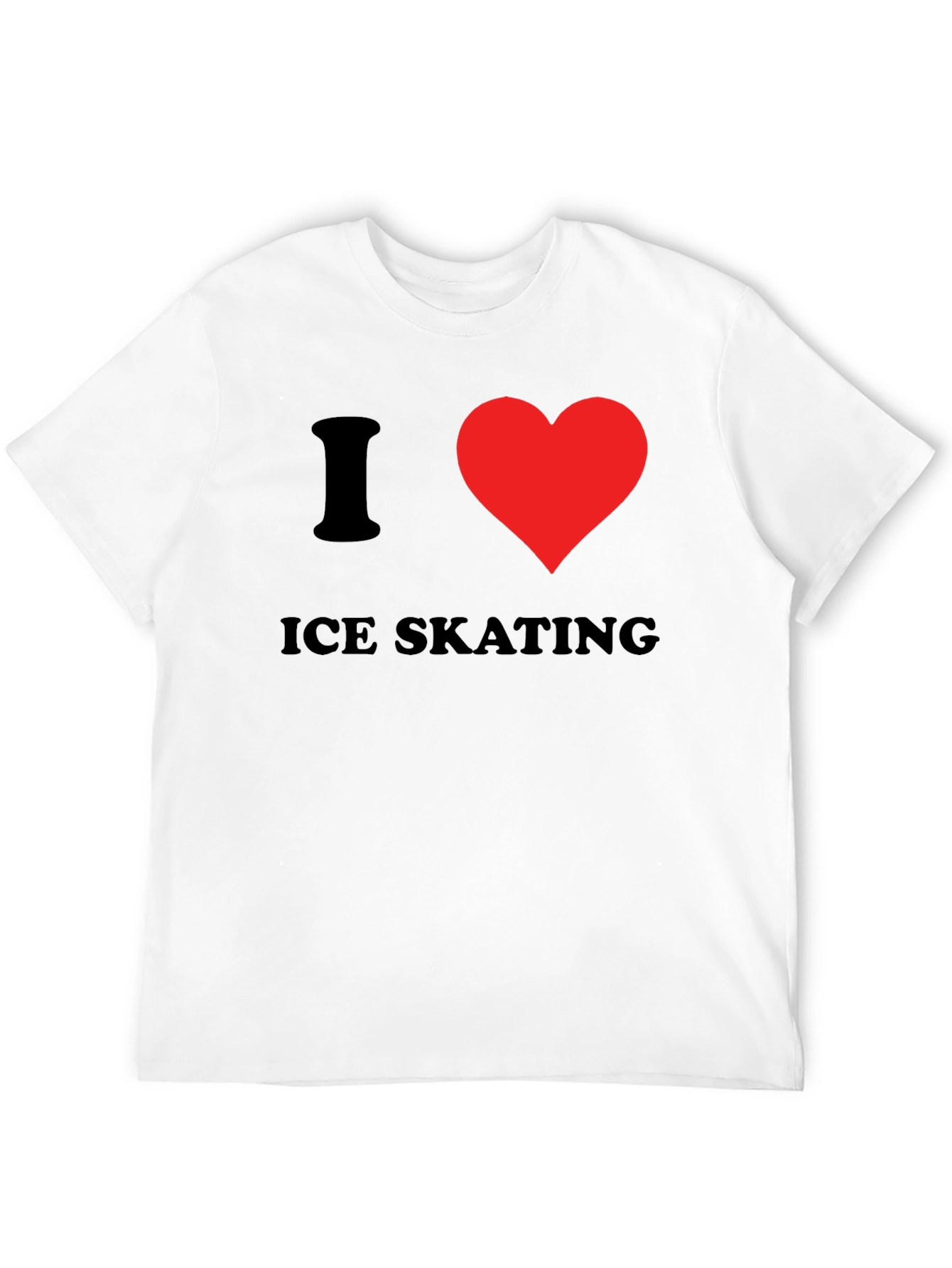 Black I Heart Ice Skating Graphic Tee view 12